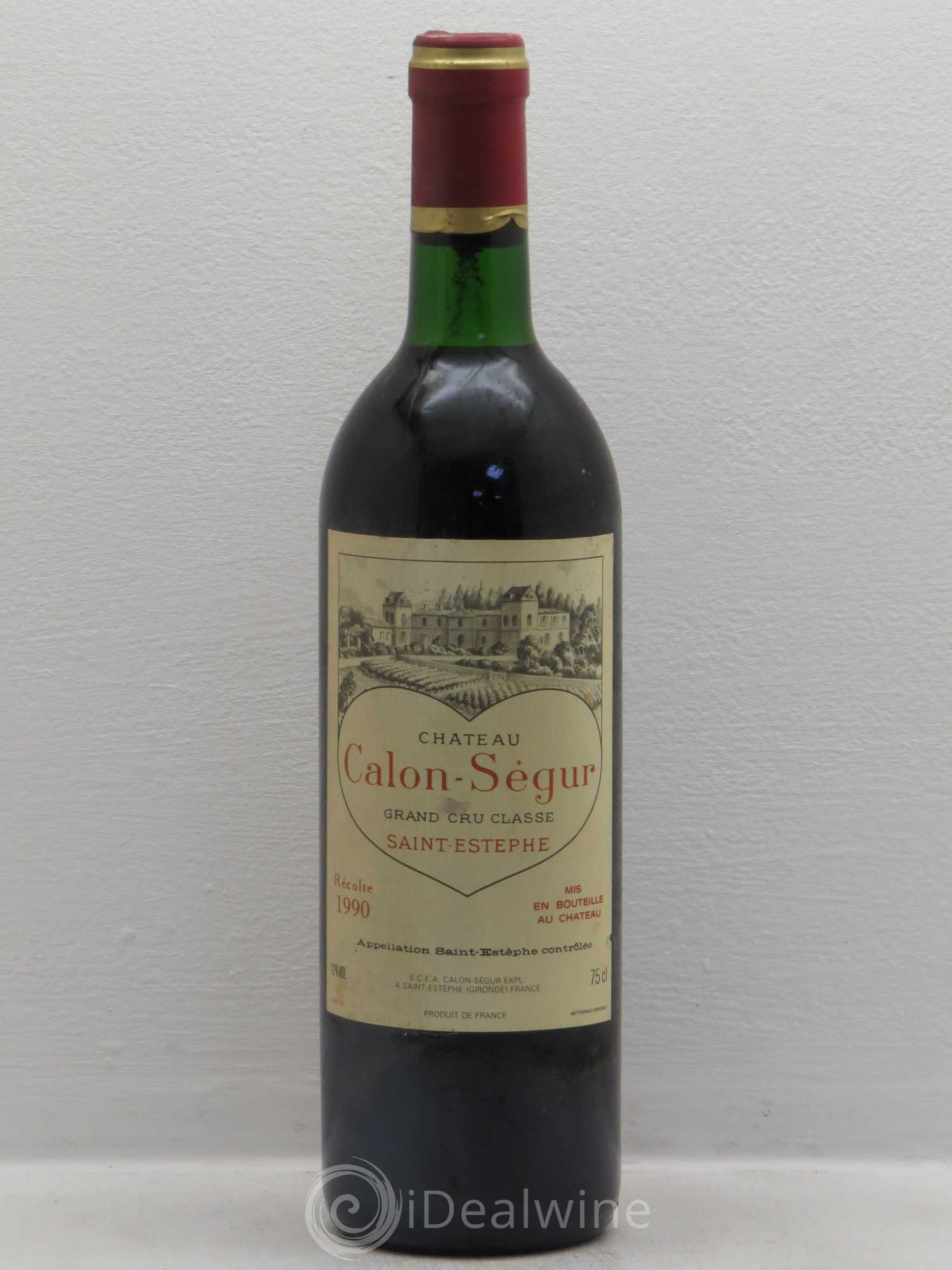 Château Calon Ségur 3ème Grand Cru Classé 1990 - Lot de 1 bouteille - 0