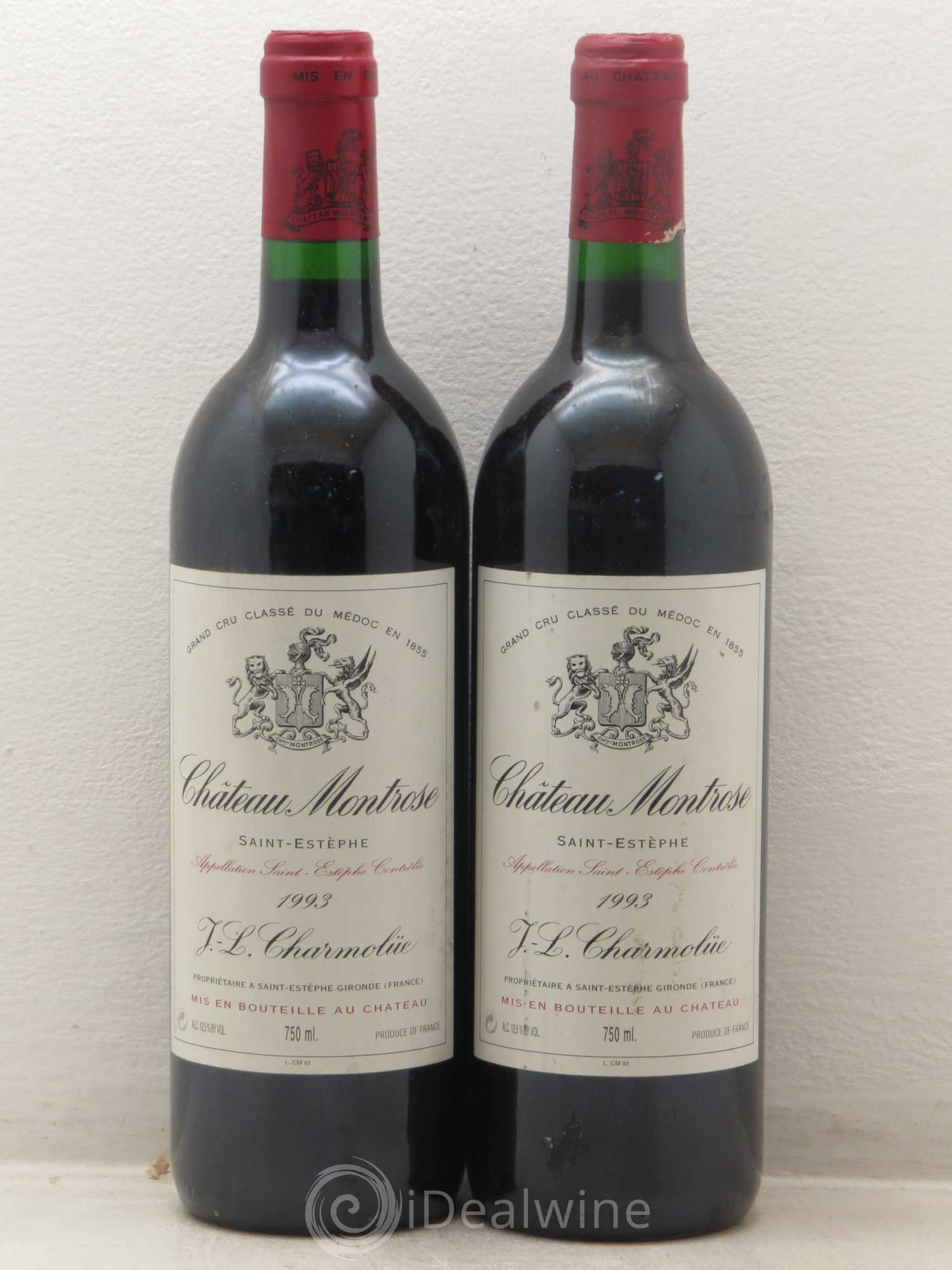 Château Montrose 2ème Grand Cru Classé 1993 - Lot de 2 bouteilles - 0