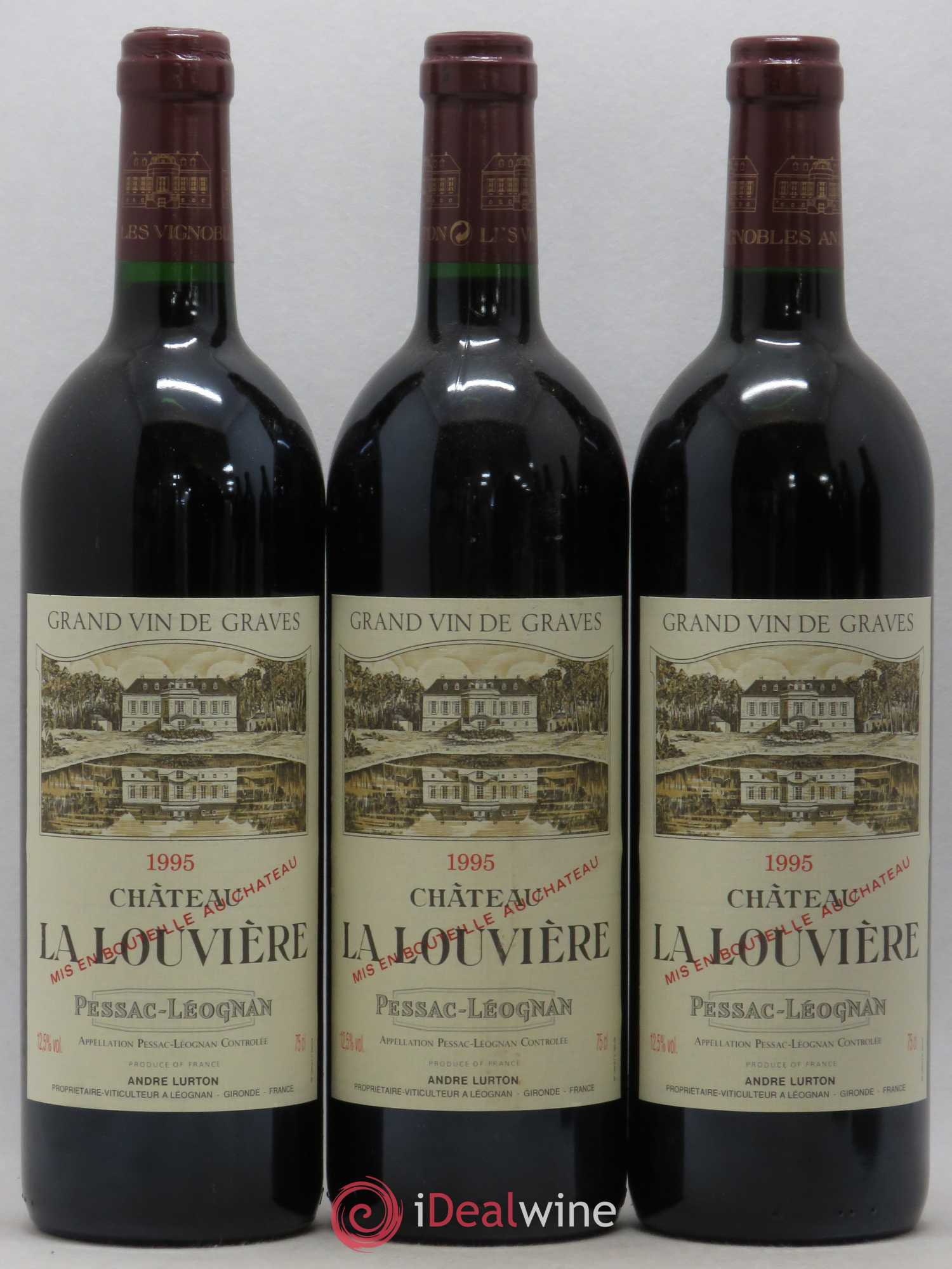 Château la Louvière 1995 - Lot de 6 bouteilles - 1