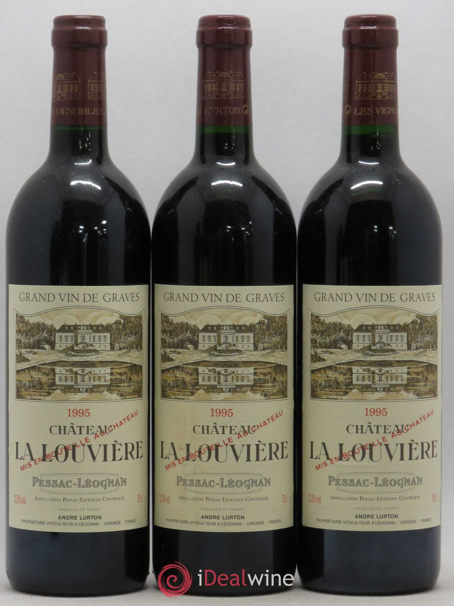 Château la Louvière 1995 - Lot de 6 bouteilles - 2