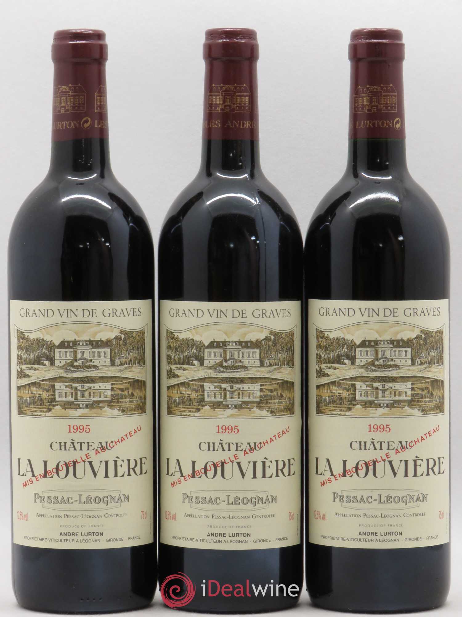 Château la Louvière 1995 - Lot de 6 bouteilles - 1