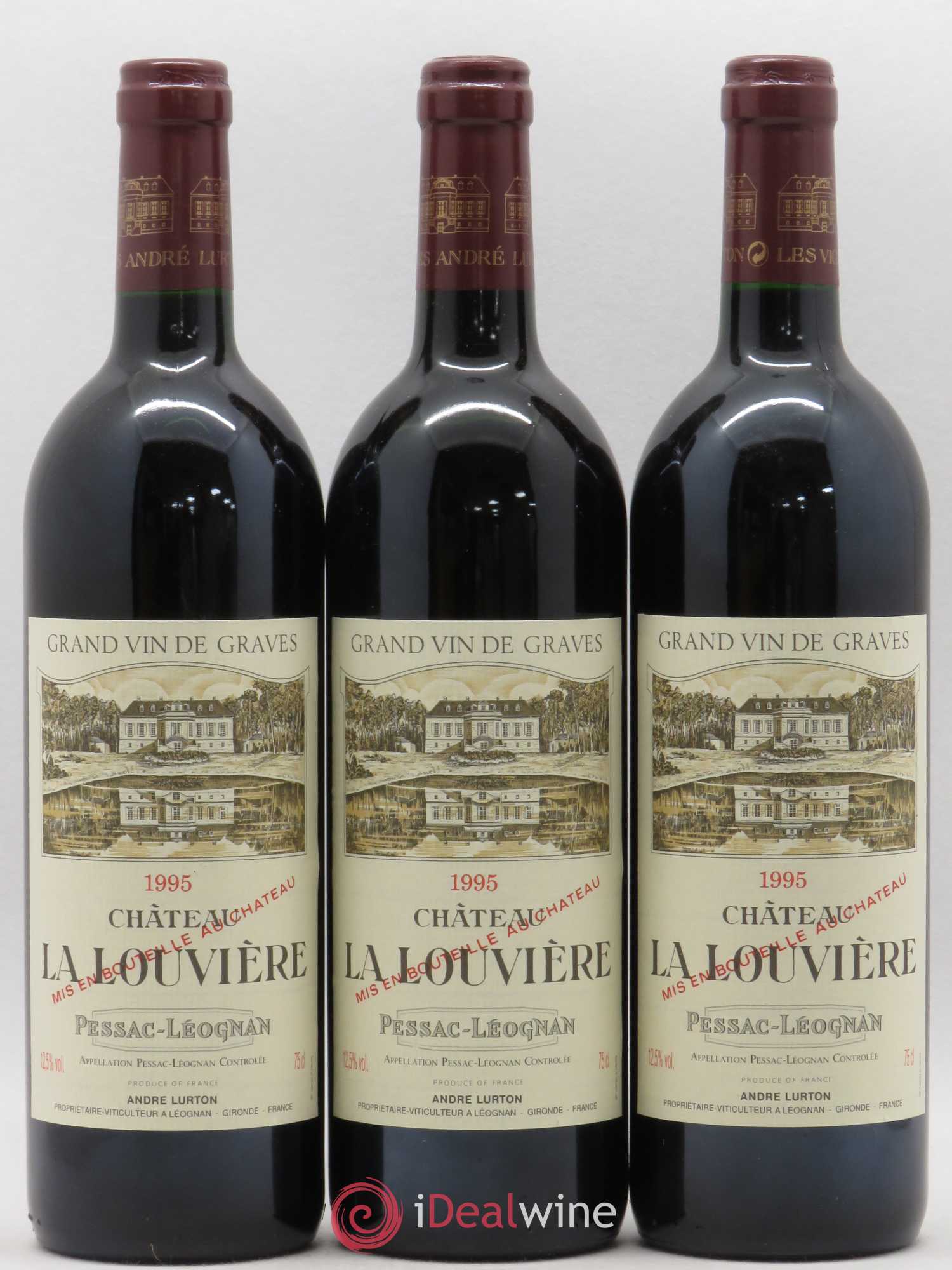 Château la Louvière 1995 - Lot de 6 bouteilles - 2