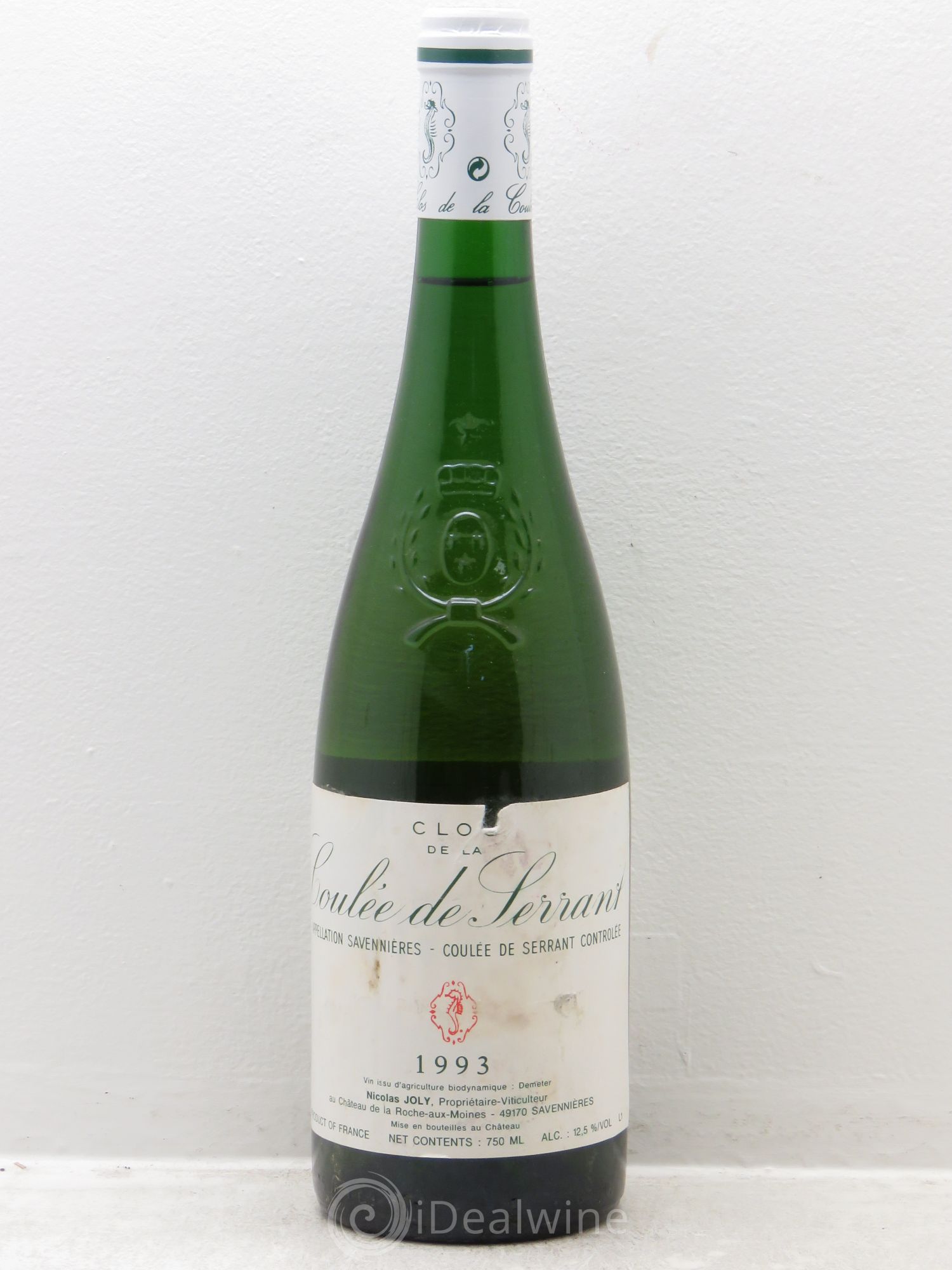 Savennières Clos de la Coulée de Serrant Vignobles de la Coulée de Serrant - Nicolas Joly 1993 - Lot de 1 bouteille - 0