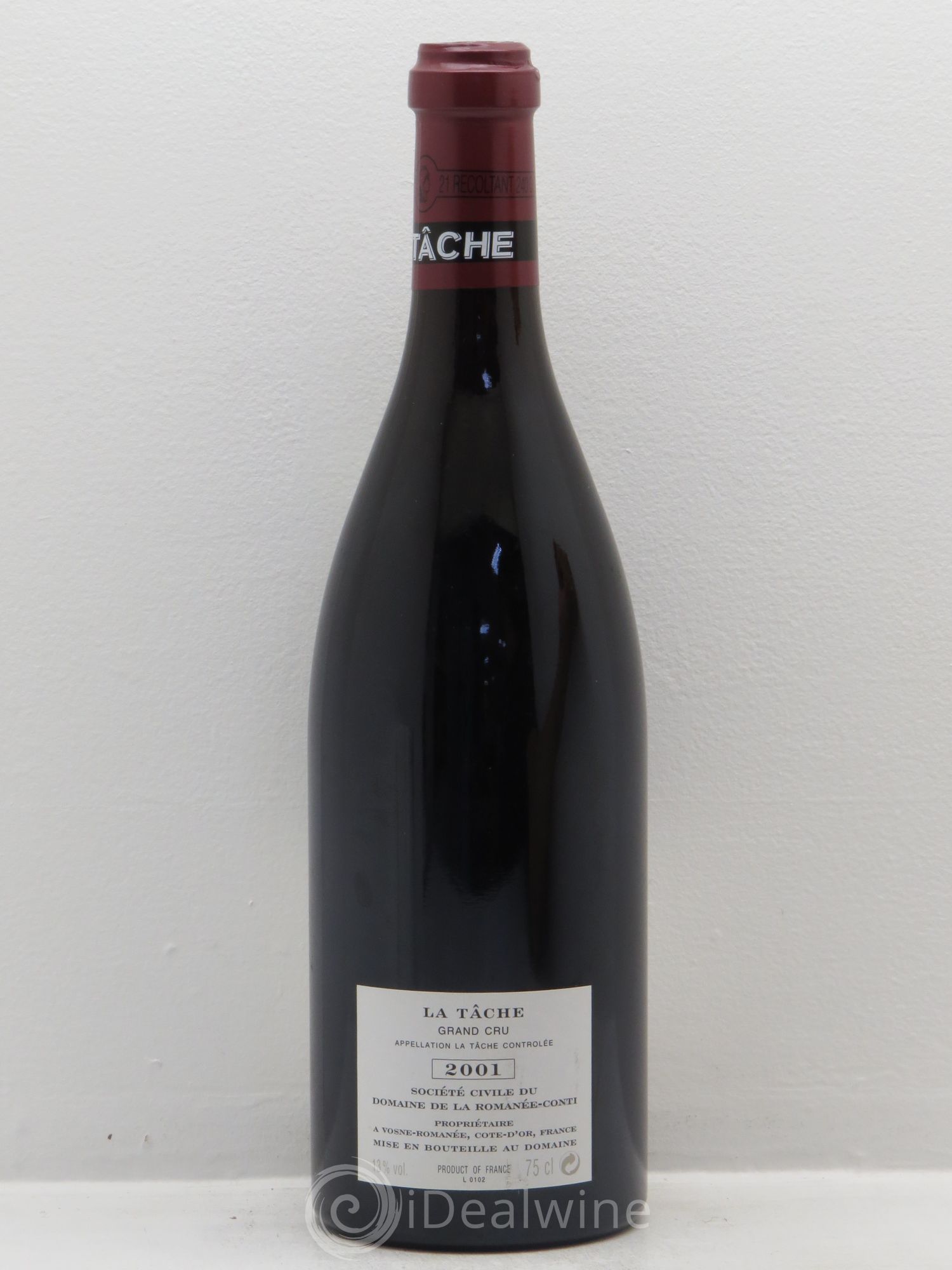 La Tâche Grand Cru Domaine de la Romanée-Conti 2001 - Lot de 1 bouteille - 1