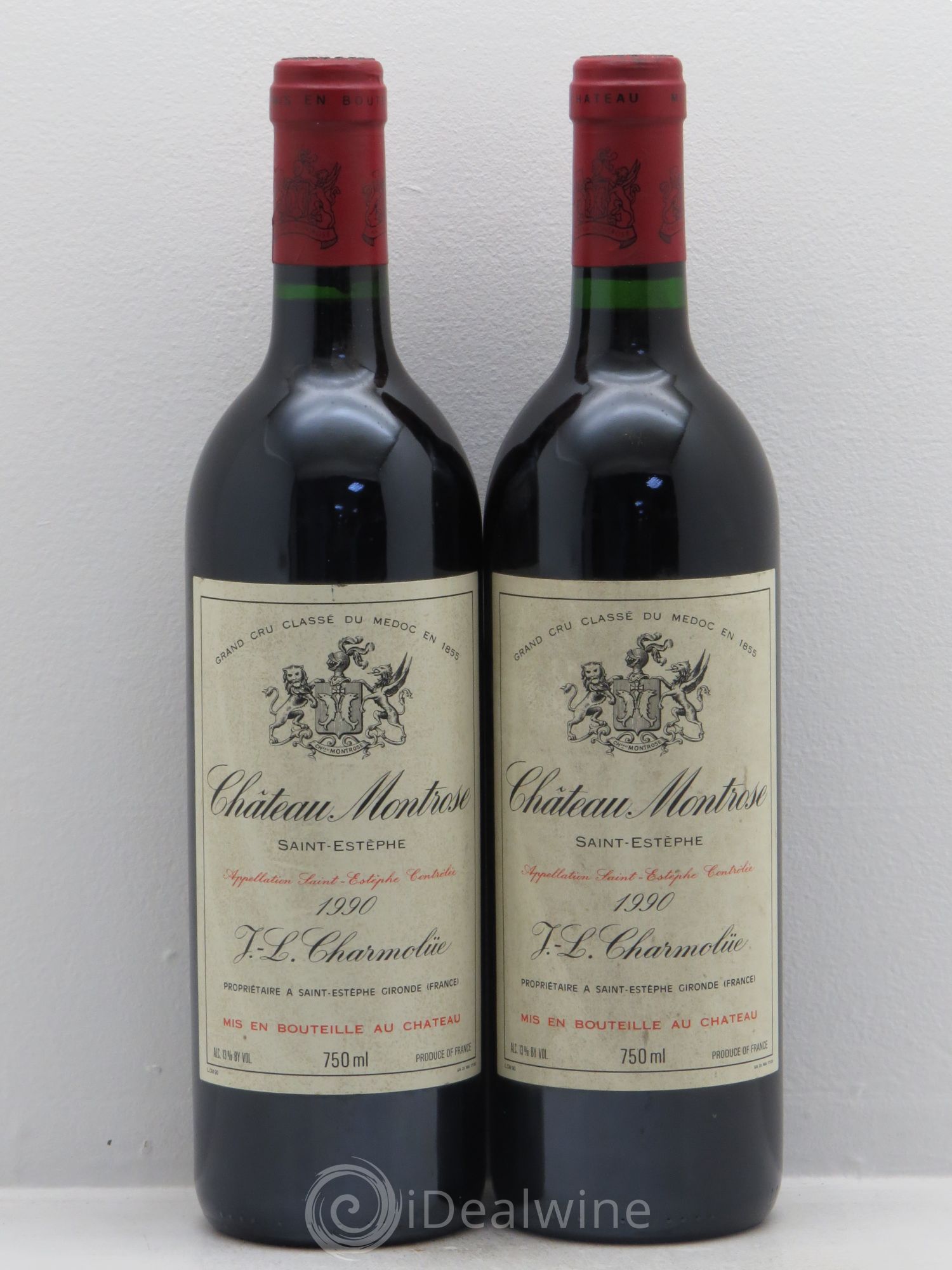 Château Montrose 2ème Grand Cru Classé 1990 - Lot de 2 bouteilles - 0