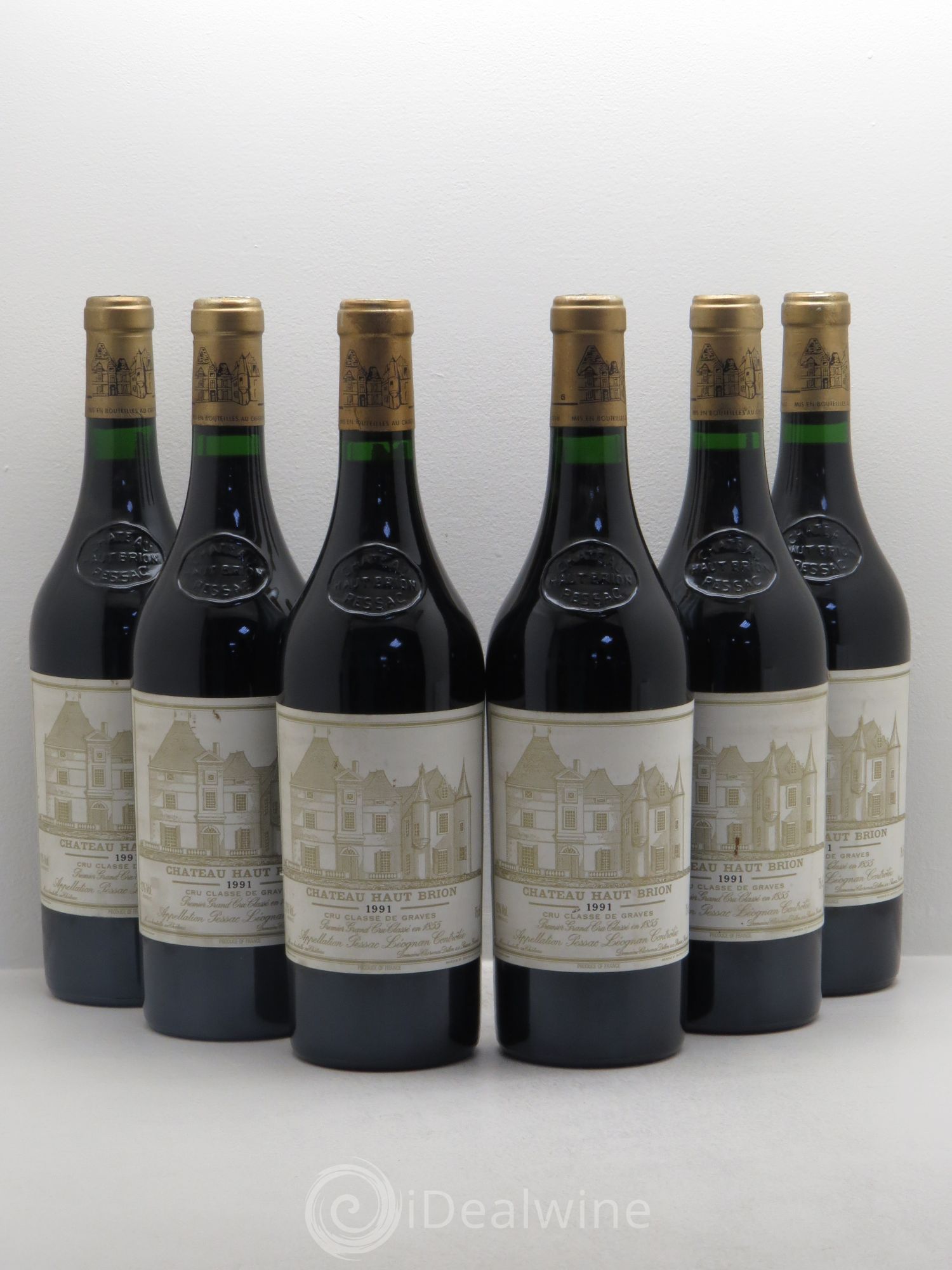 Château Haut Brion 1er Grand Cru Classé 1991 - Lot de 6 bouteilles - 0