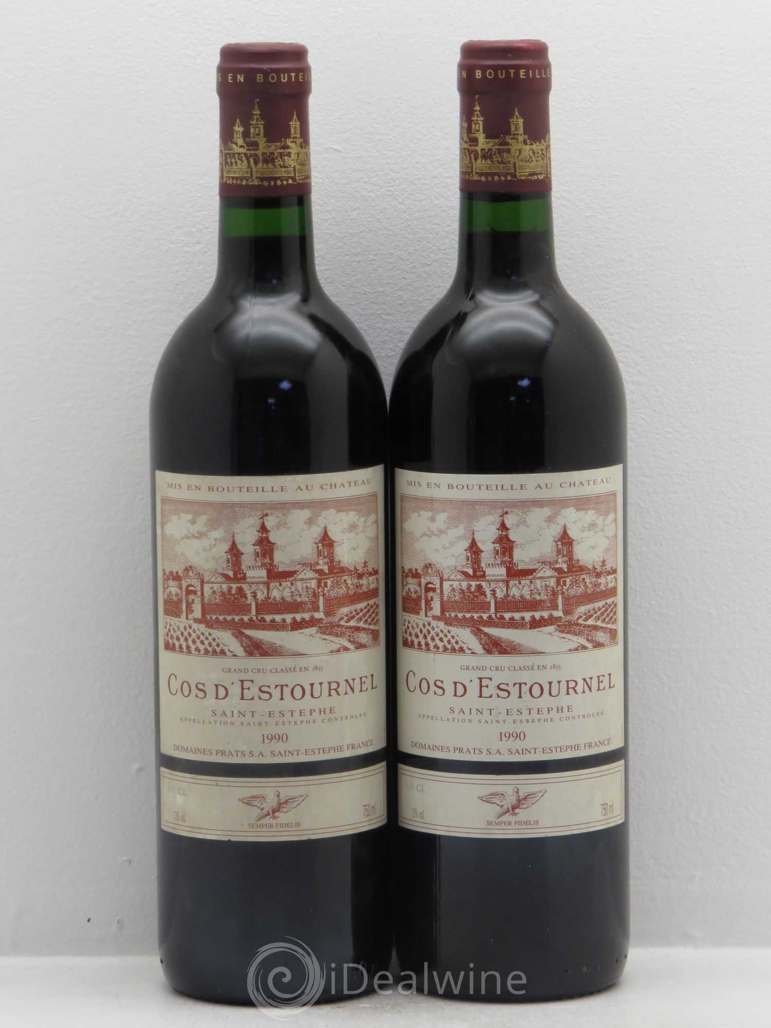 Cos d'Estournel 2ème Grand Cru Classé 1990 - Lot de 2 bouteilles - 0