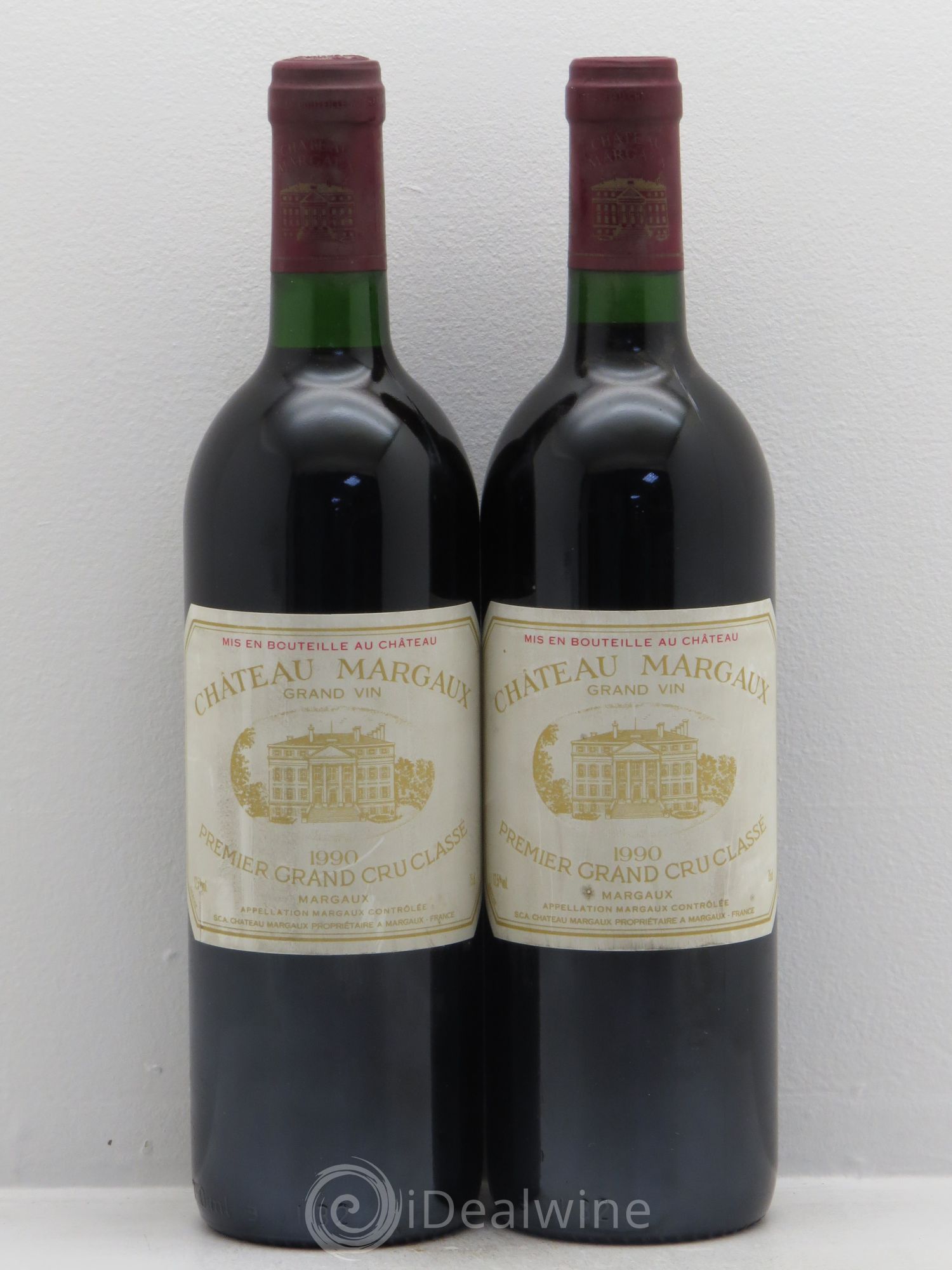 Château Margaux 1er Grand Cru Classé 1990 - Lot de 2 bouteilles - 0