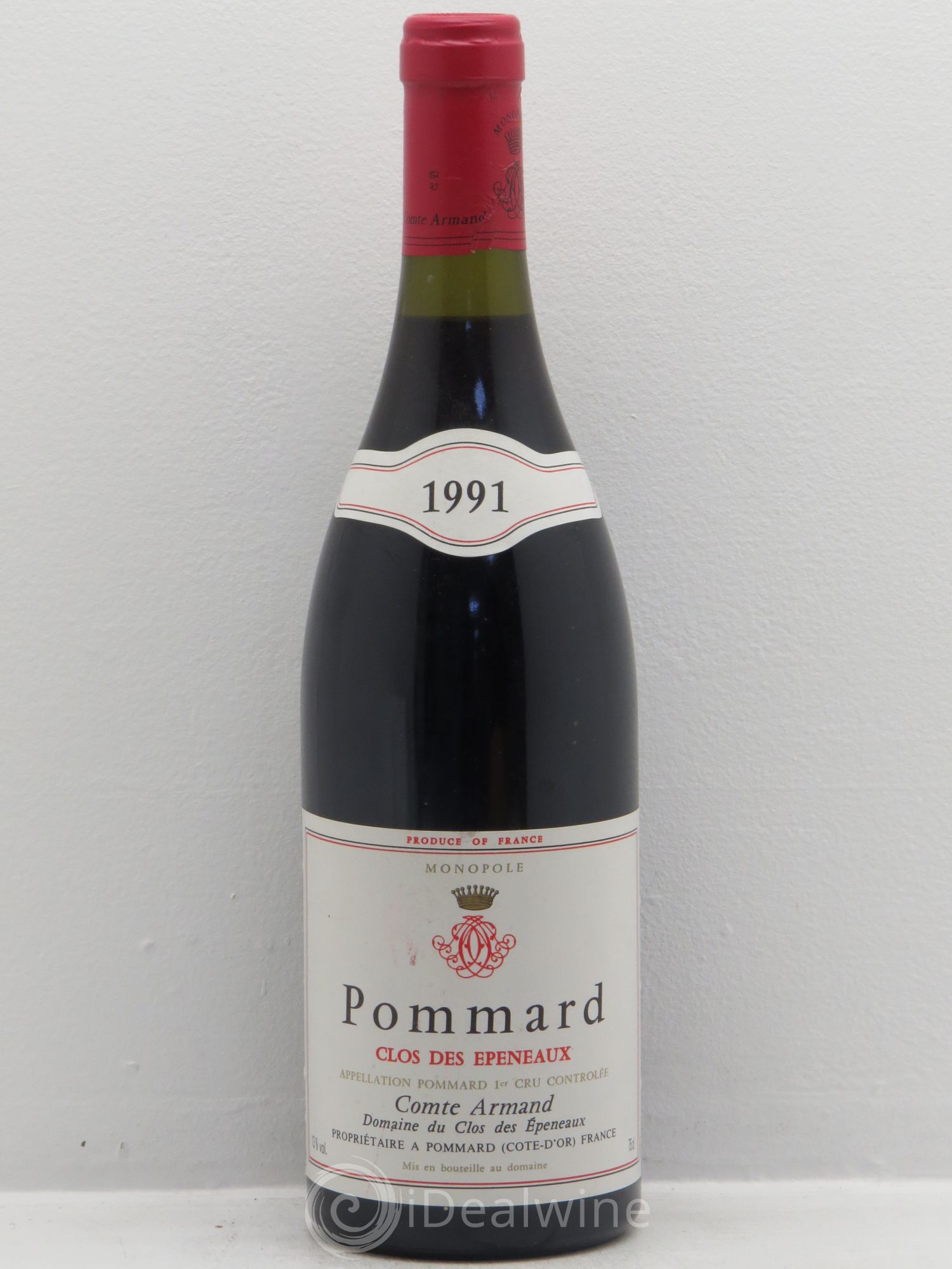 Pommard 1er Cru Clos des Epeneaux Comte Armand 1991 - Lot de 1 bouteille - 0