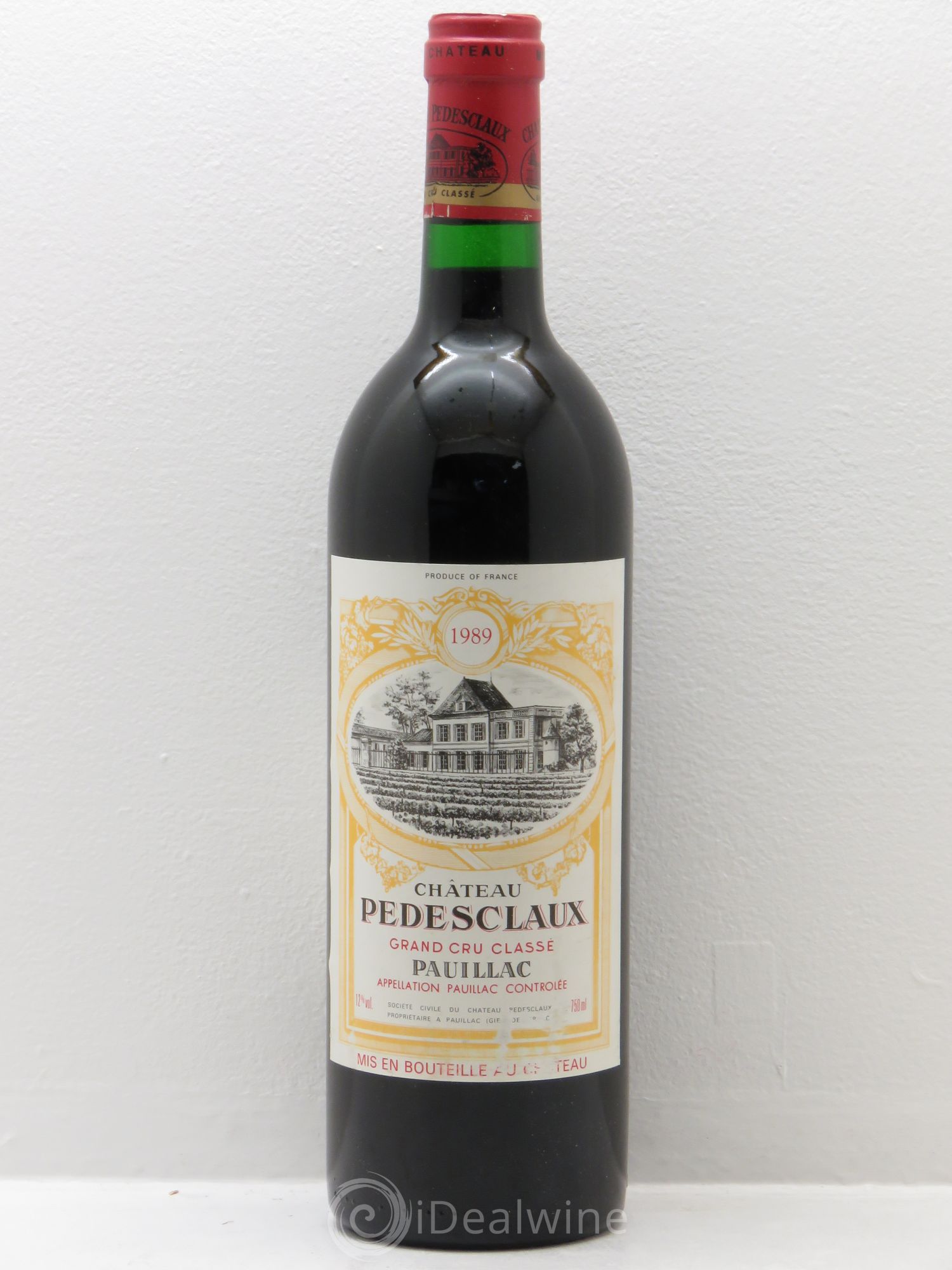 Château Pedesclaux 5ème Grand Cru Classé 1989 - Lot de 1 bouteille - 0