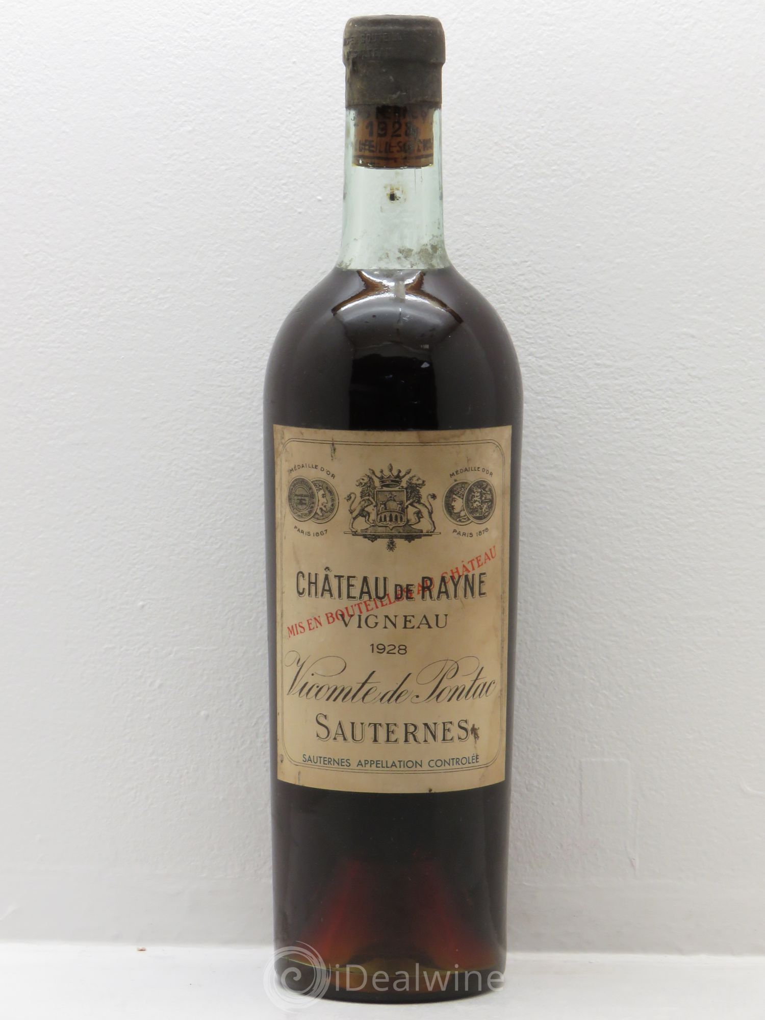 Château de Rayne Vigneau 1er Grand Cru Classé 1928 - Lotto di 1 bottiglia - 0