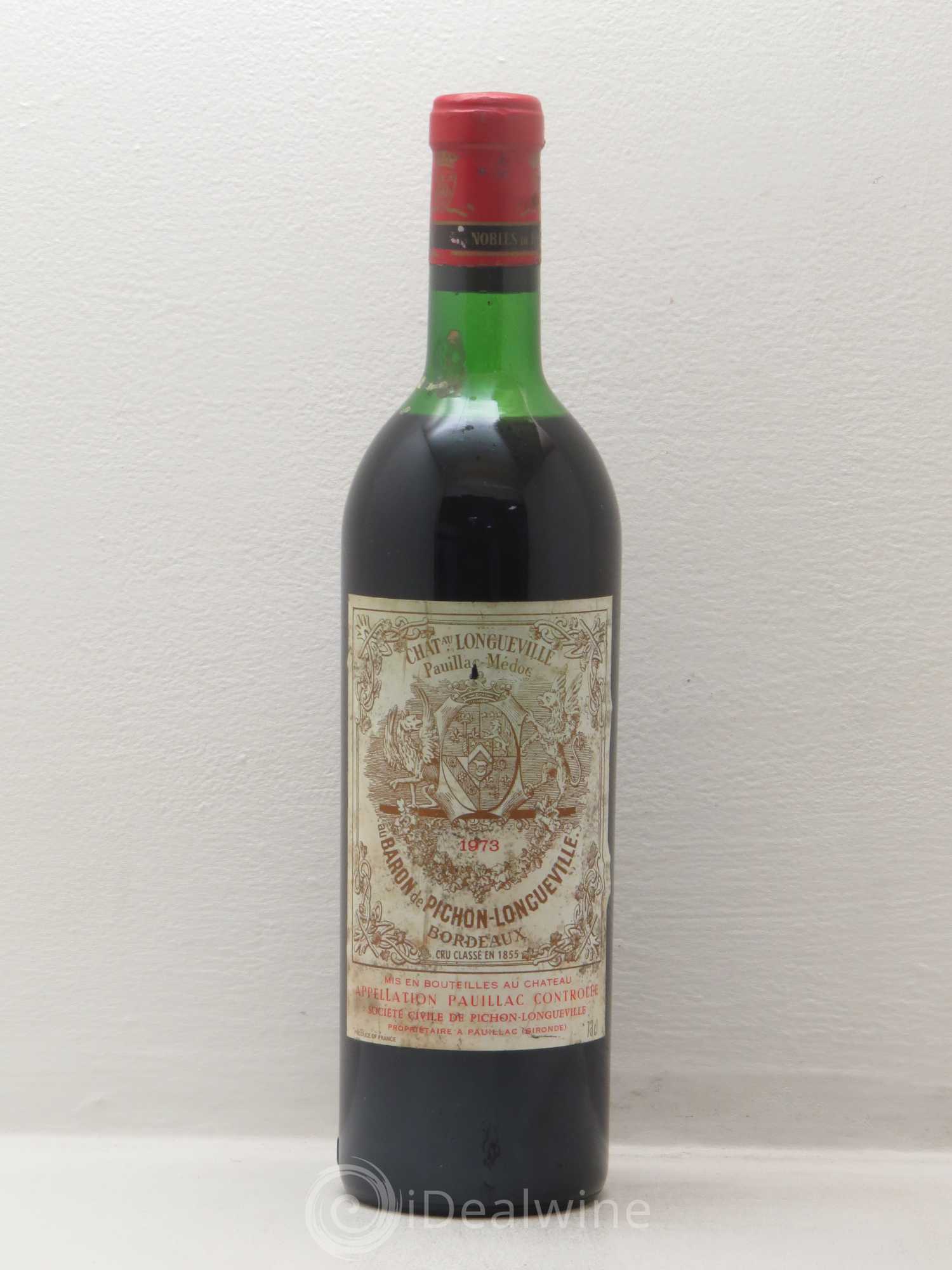 Pichon Longueville Baron 2ème Grand Cru Classé 1973 - Lot de 1 bouteille - 0