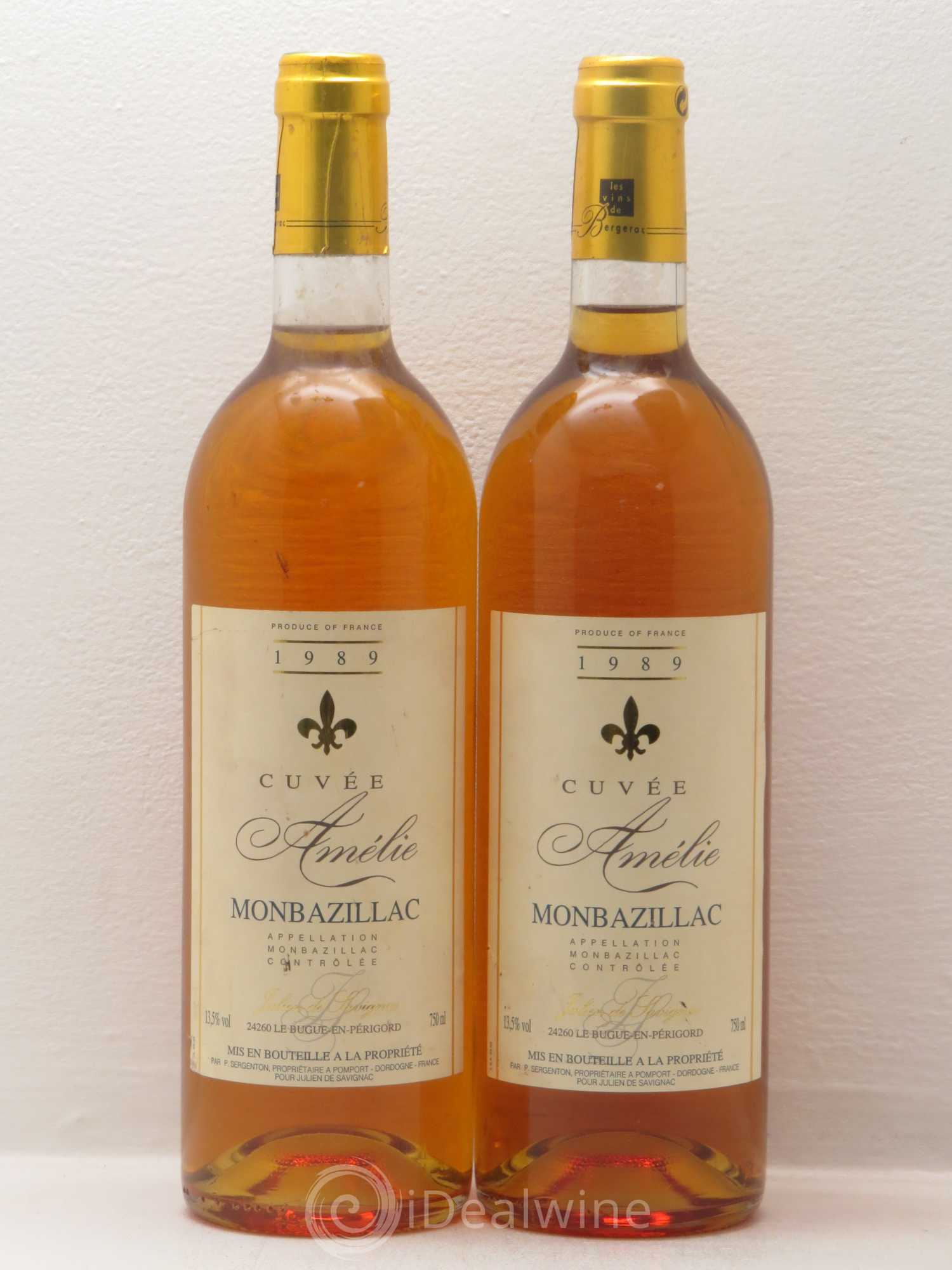 Monbazillac Cuvée Amélie - domaine Julien de Savignac 1989 - Lotto di 2 bottiglie - 0