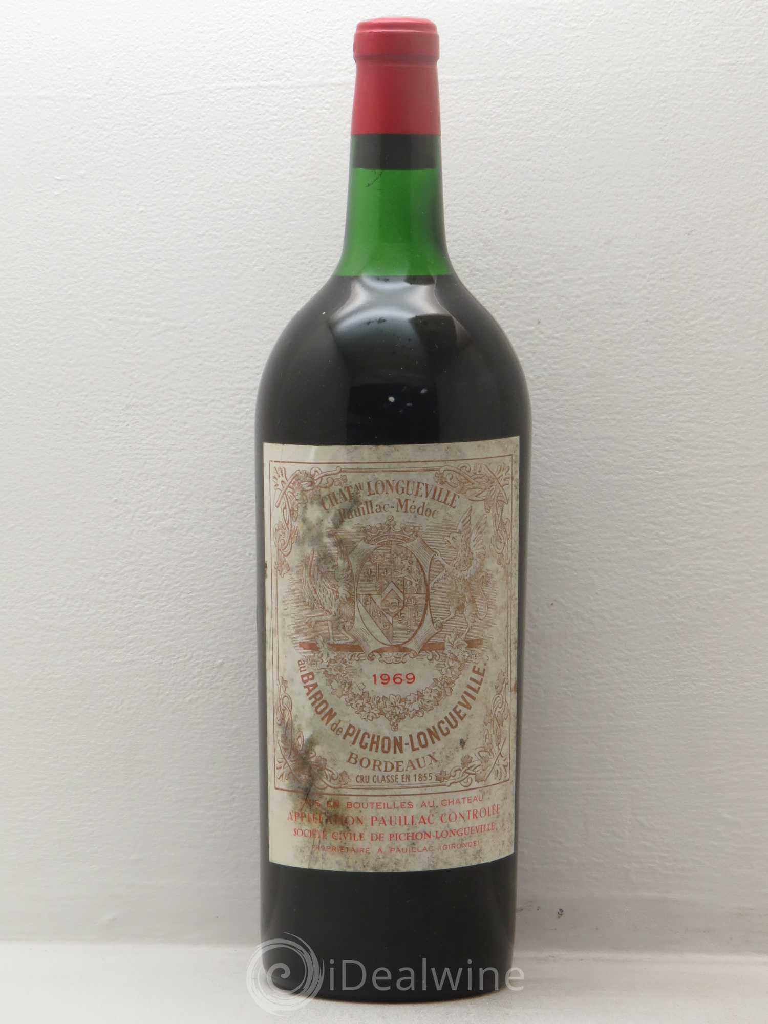 Pichon Longueville Baron 2ème Grand Cru Classé 1969 - Lot de 1 magnum - 0