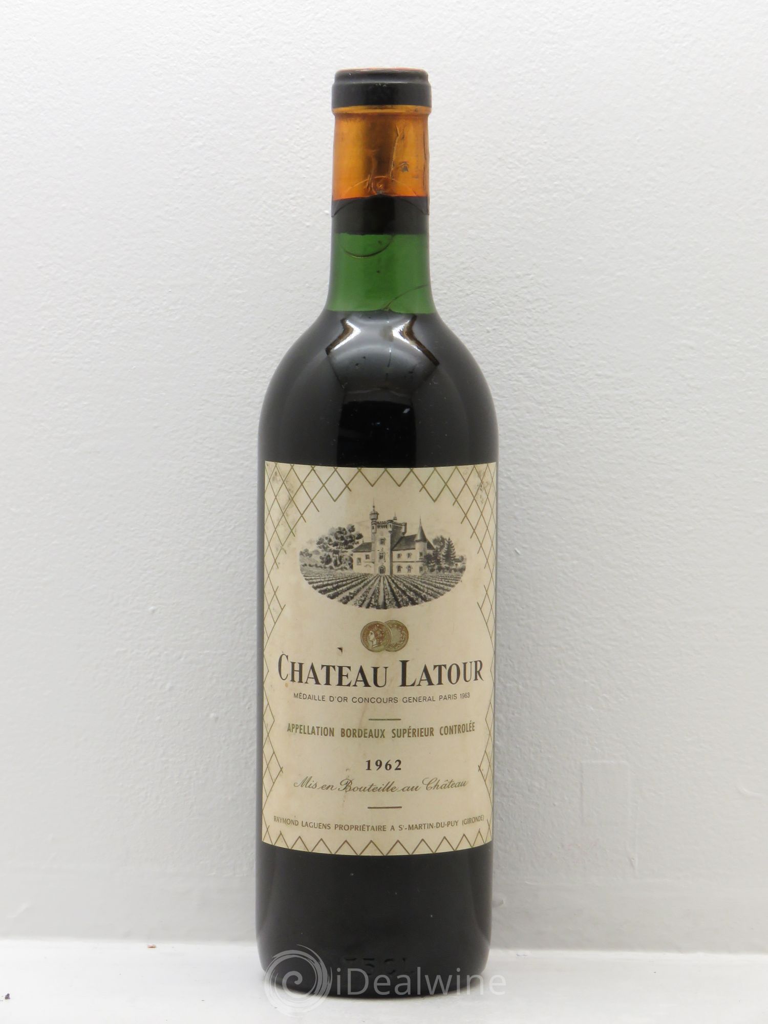 Bordeaux chateau latour 1962 - Posten von 1 Flasche - 0