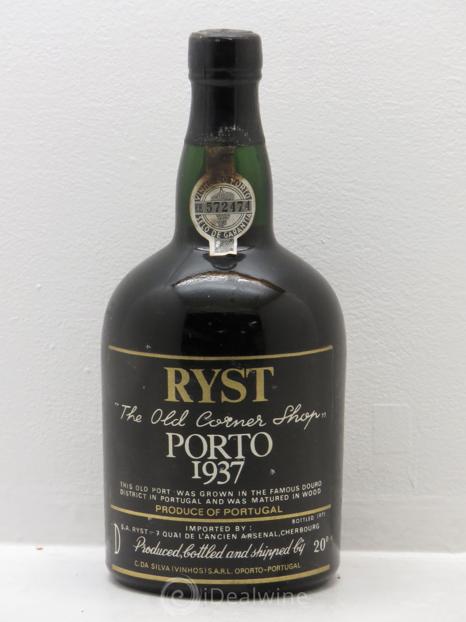 Porto C.Da Silva Ryst 1937 - Posten von 1 Flasche - 0