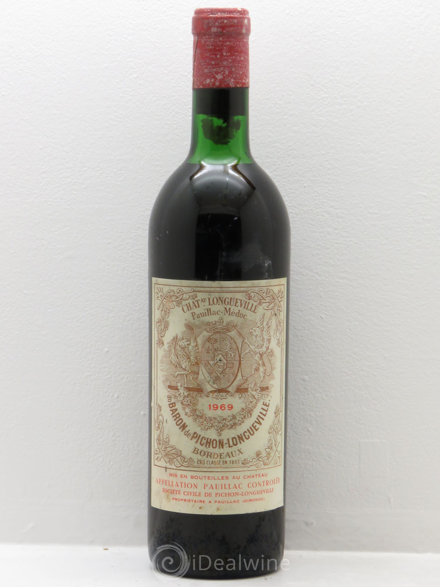 Pichon Longueville Baron 2ème Grand Cru Classé 1969 - Lot de 1 bouteille - 0