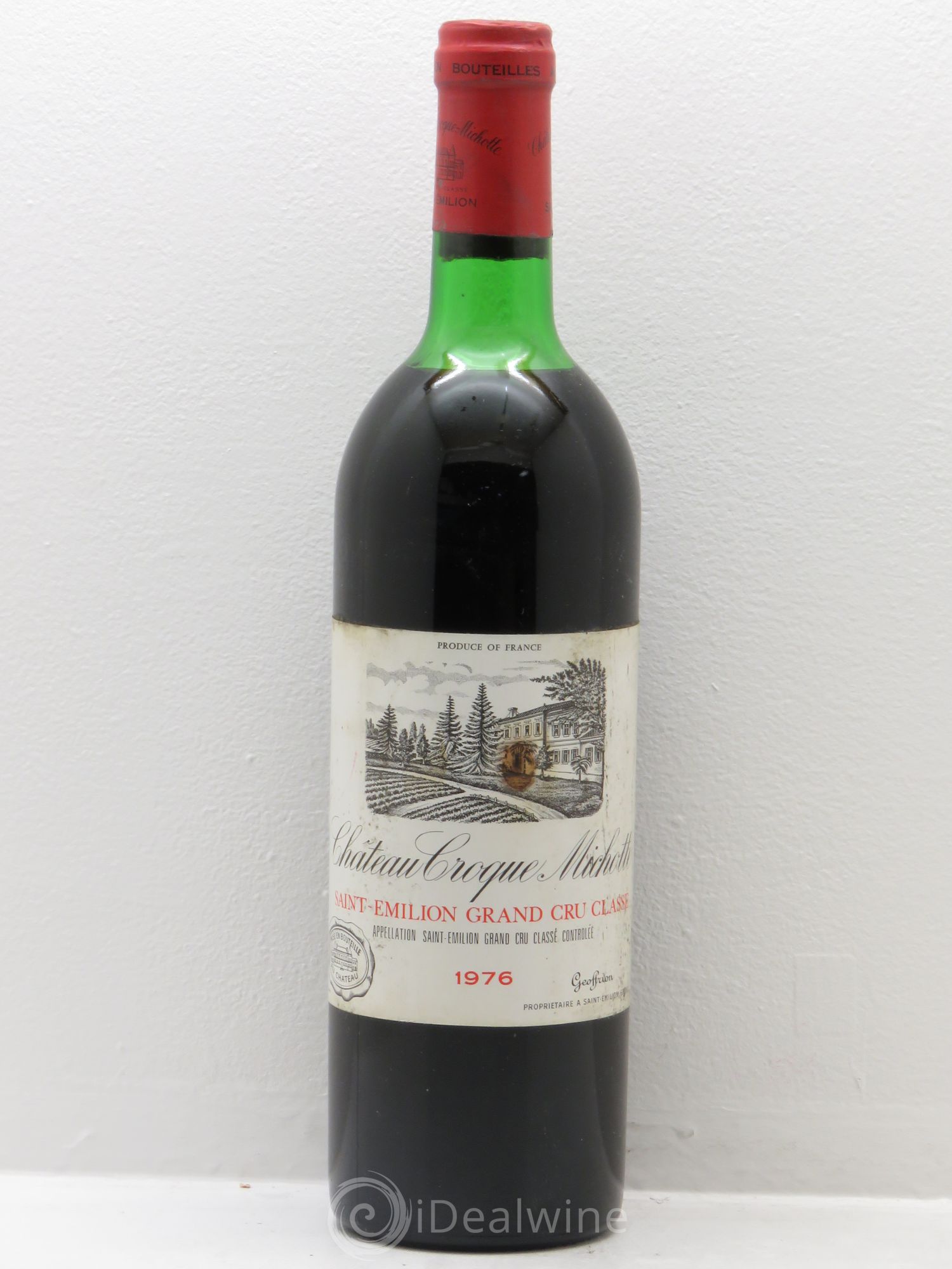Château Croque Michotte 1976 - Lot de 1 bouteille - 0