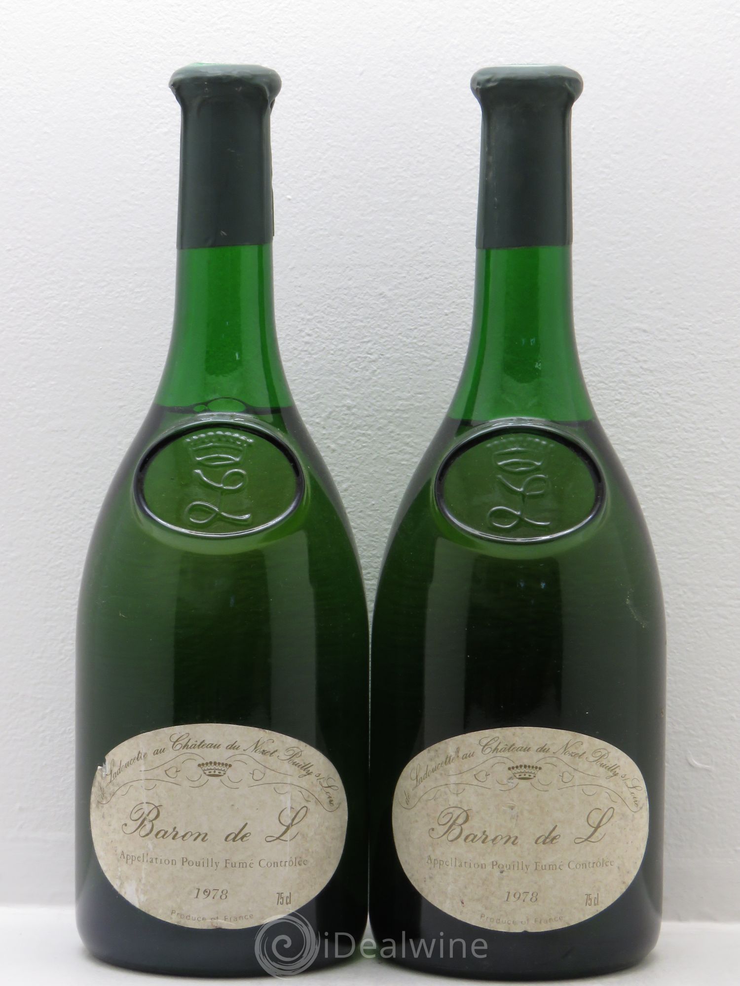 Pouilly-Fumé Baron de L Patrick de Ladoucette (sans prix de réserve) 1978 - Lot de 2 bouteilles - 0