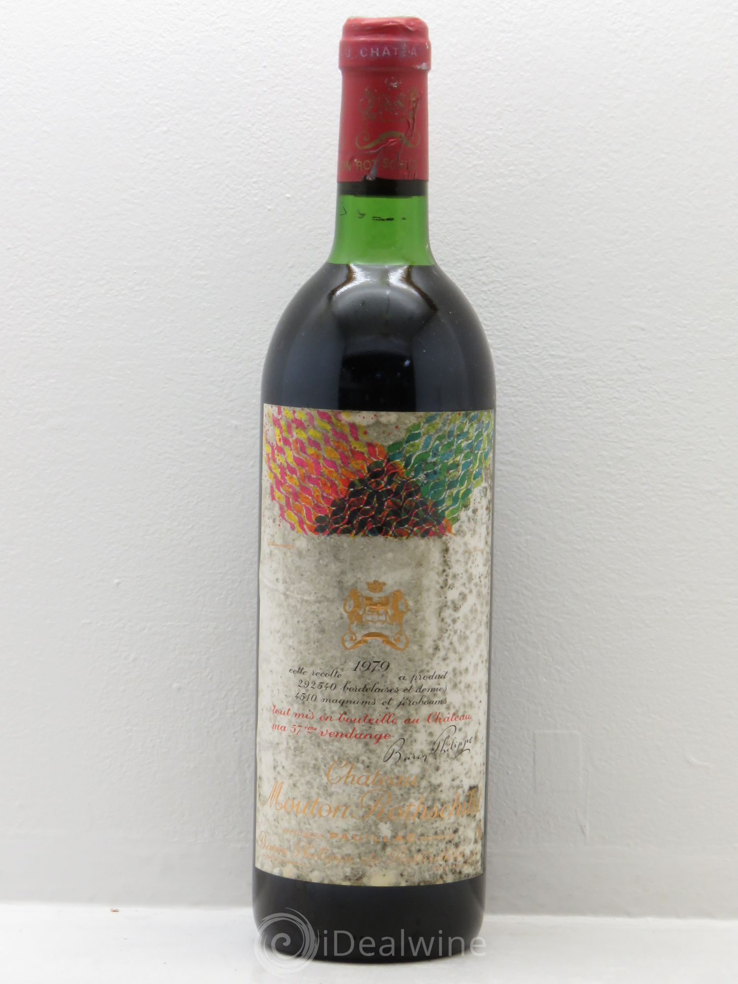 Château Mouton Rothschild 1er Grand Cru Classé 1979 - Lot de 1 bouteille - 0