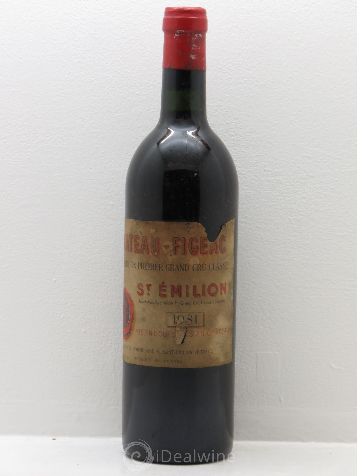 Château Figeac 1er Grand Cru Classé A 1981 - Lot de 1 bouteille - 0