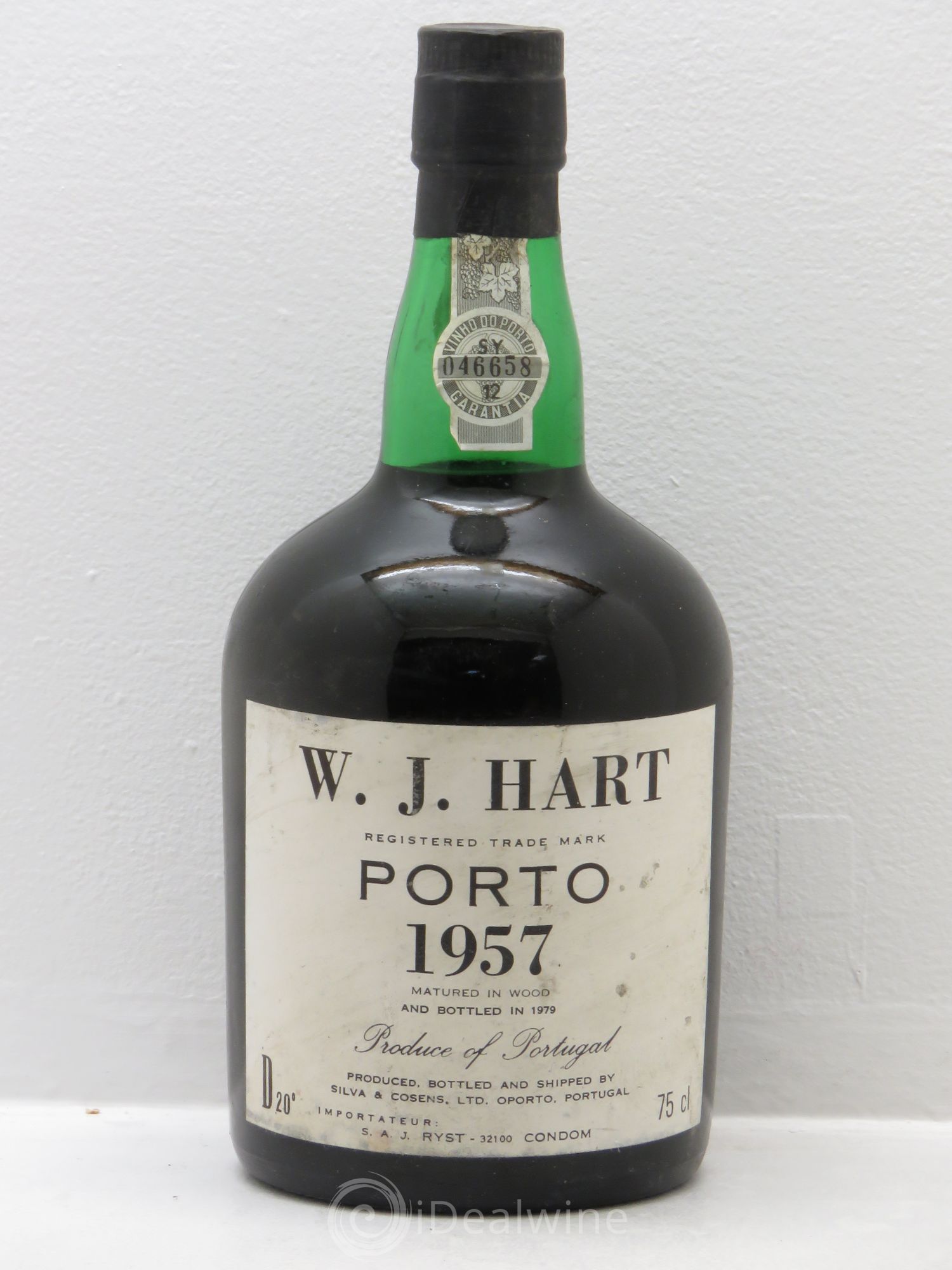 Porto Wj Hart Silva et Cosens 1957 - Posten von 1 Flasche - 0