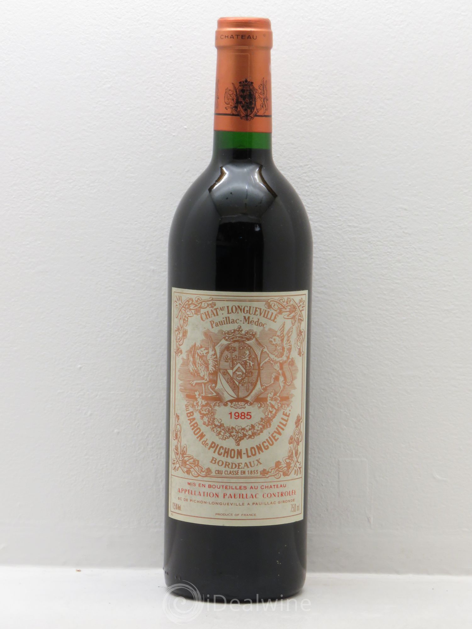 Pichon Longueville Baron 2ème Grand Cru Classé 1985 - Lot de 1 bouteille - 0