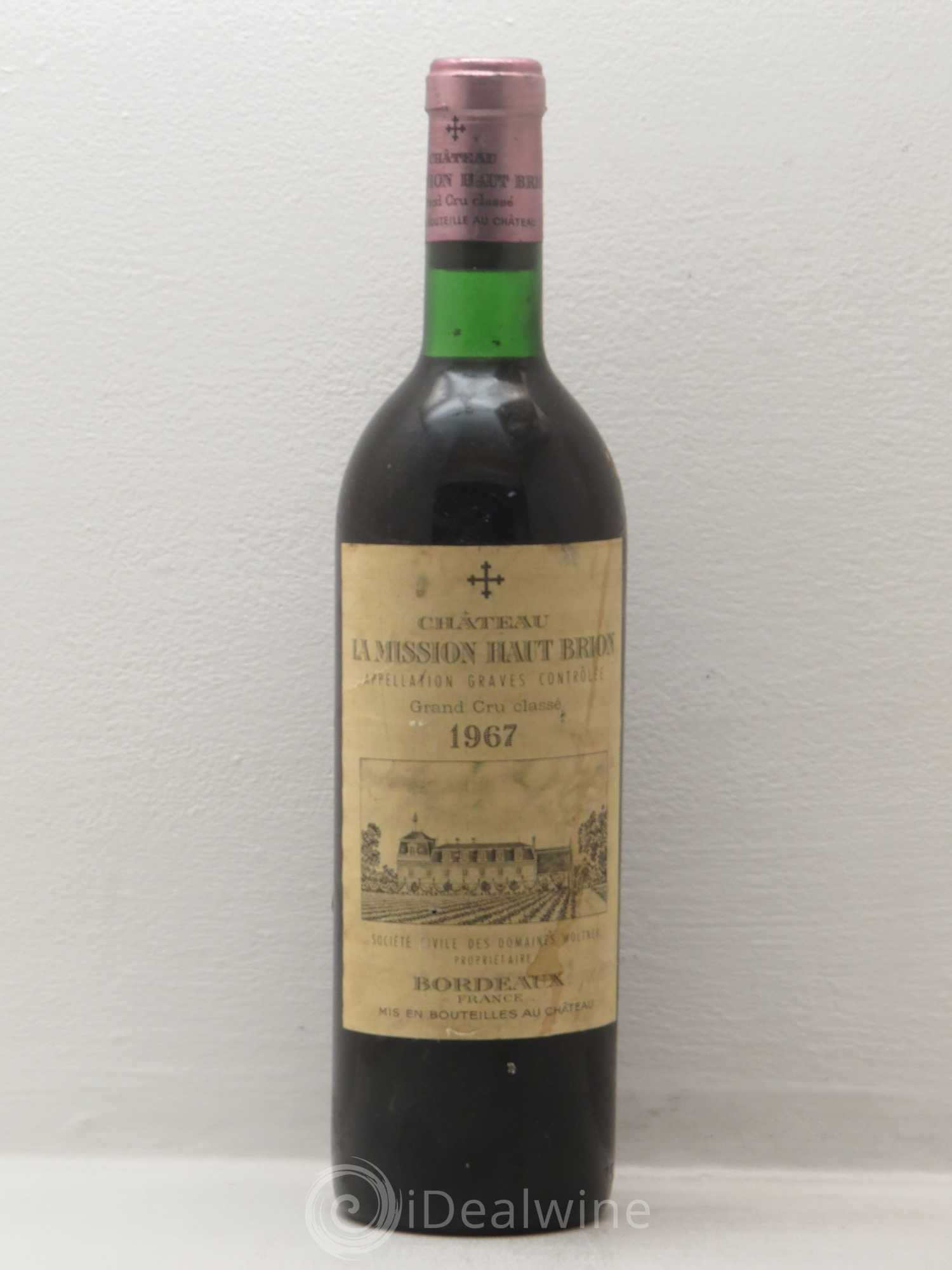 Château la Mission Haut-Brion Cru Classé de Graves 1967 - Lot de 1 bouteille - 0
