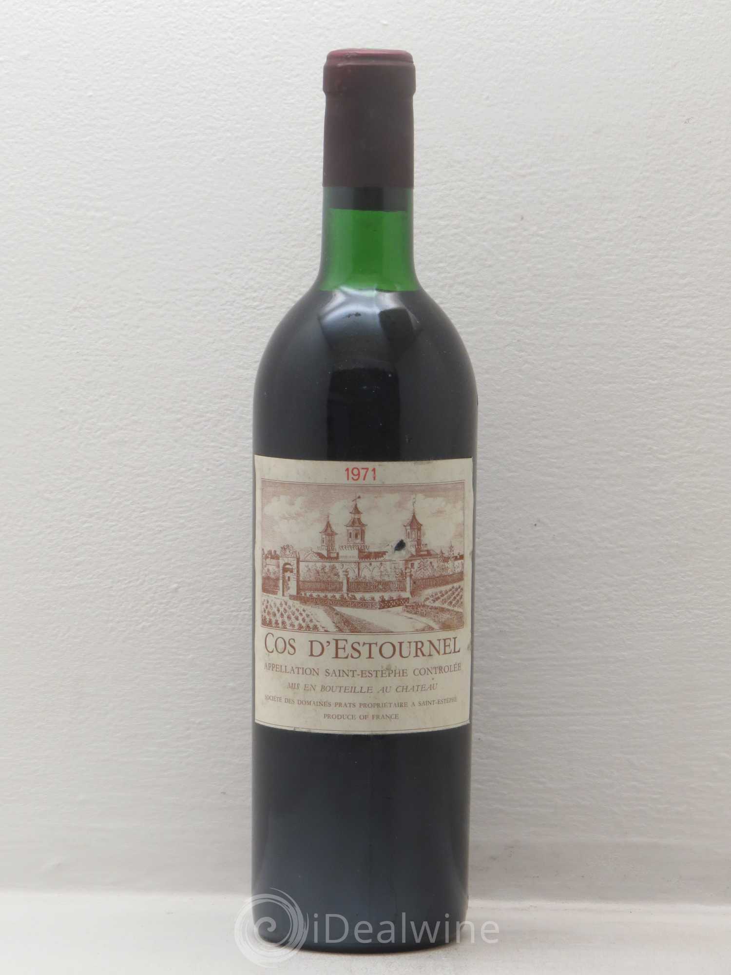 Cos d'Estournel 2ème Grand Cru Classé 1971 - Lot de 1 bouteille - 0