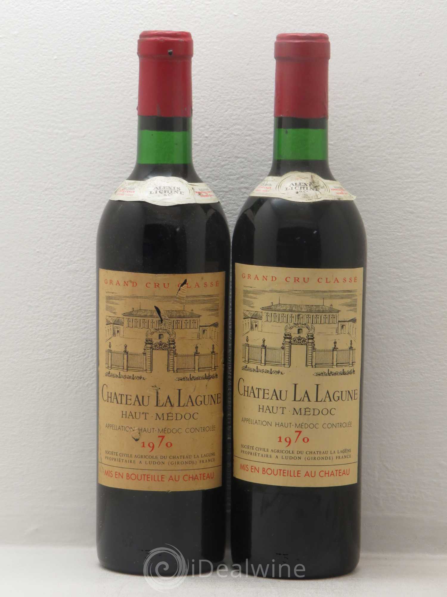 Château la Lagune 3ème Grand Cru Classé 1970 - Lot de 2 bouteilles - 0