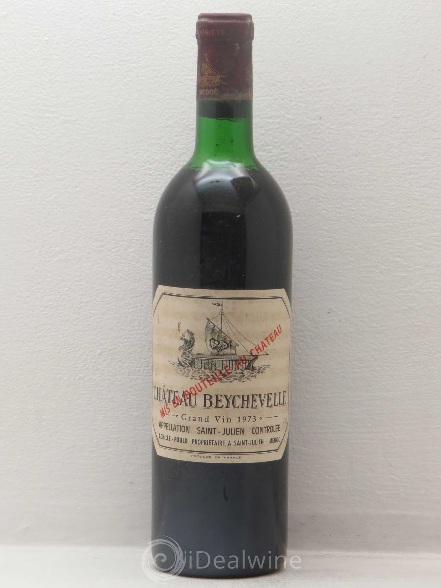 Château Beychevelle 4ème Grand Cru Classé 1973 - Lot de 1 bouteille - 0