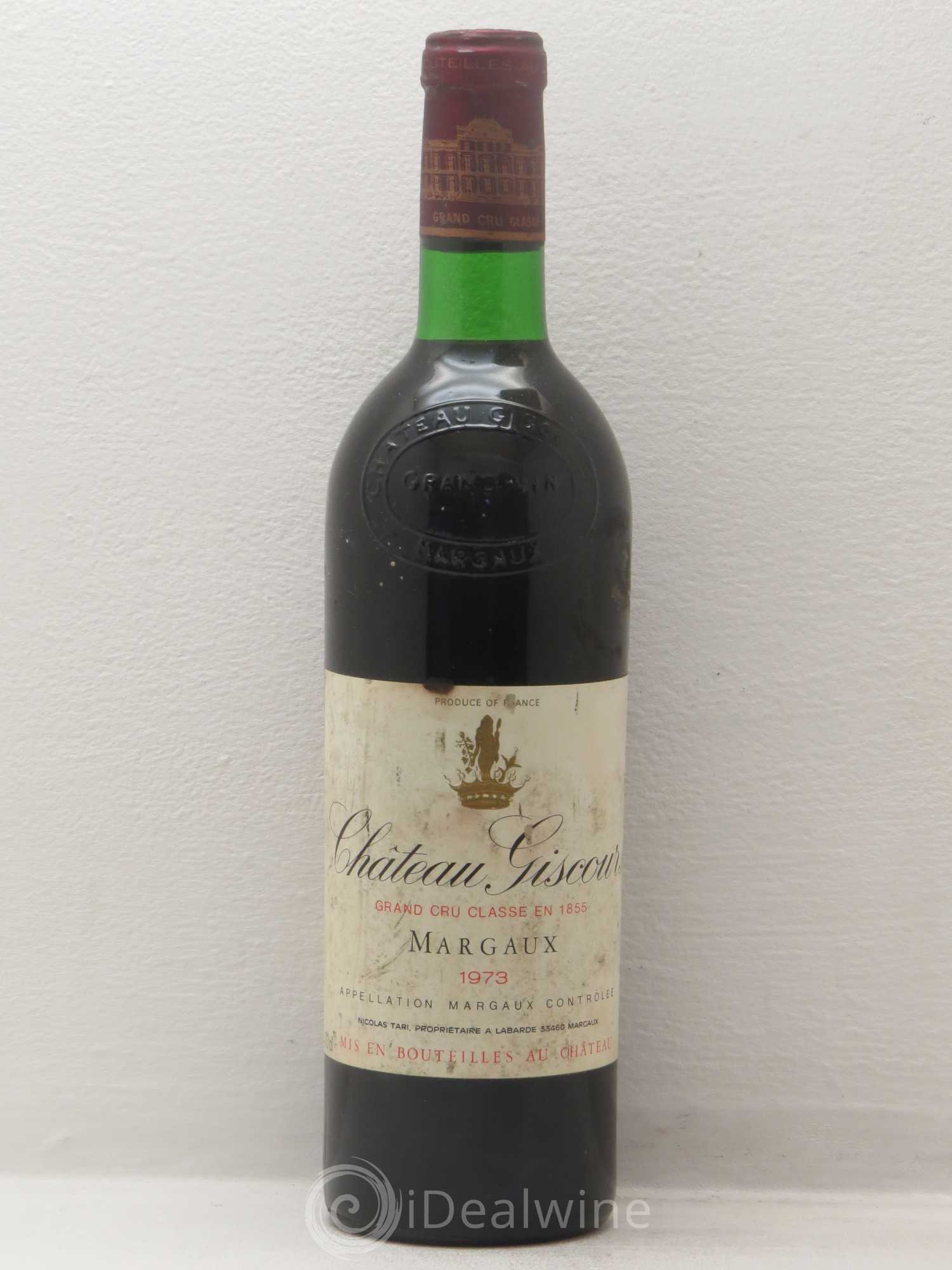 Château Giscours 3ème Grand Cru Classé 1973 - Lot de 1 bouteille - 0