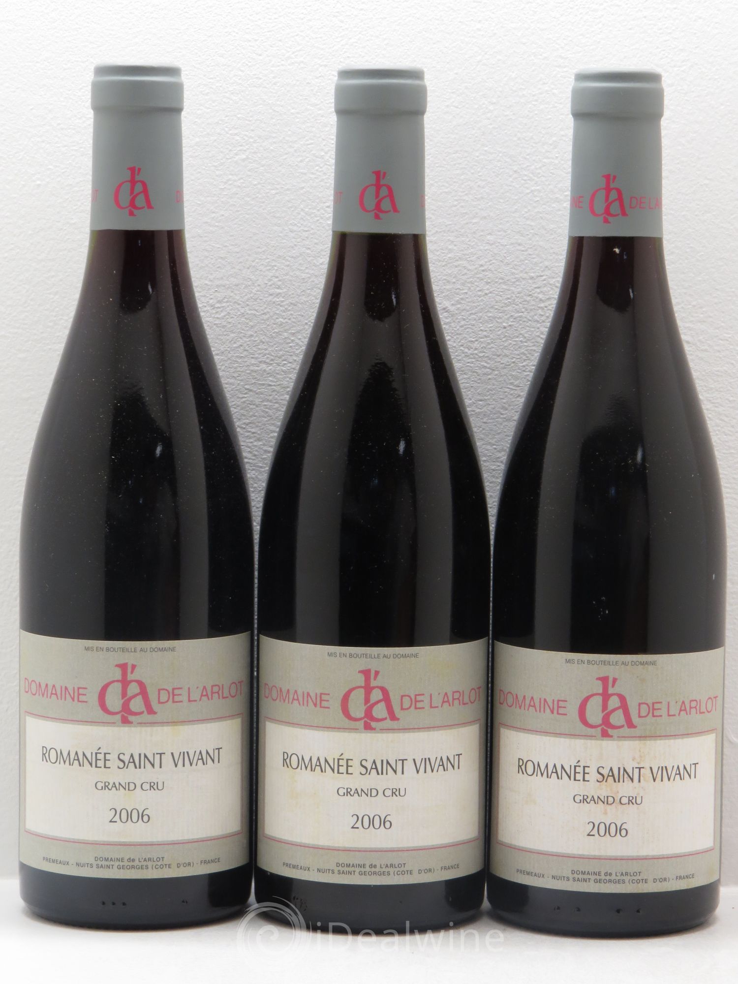 Romanée-Saint-Vivant Grand Cru Domaine de l'Arlot 2006 - Lot de 3 bouteilles - 0