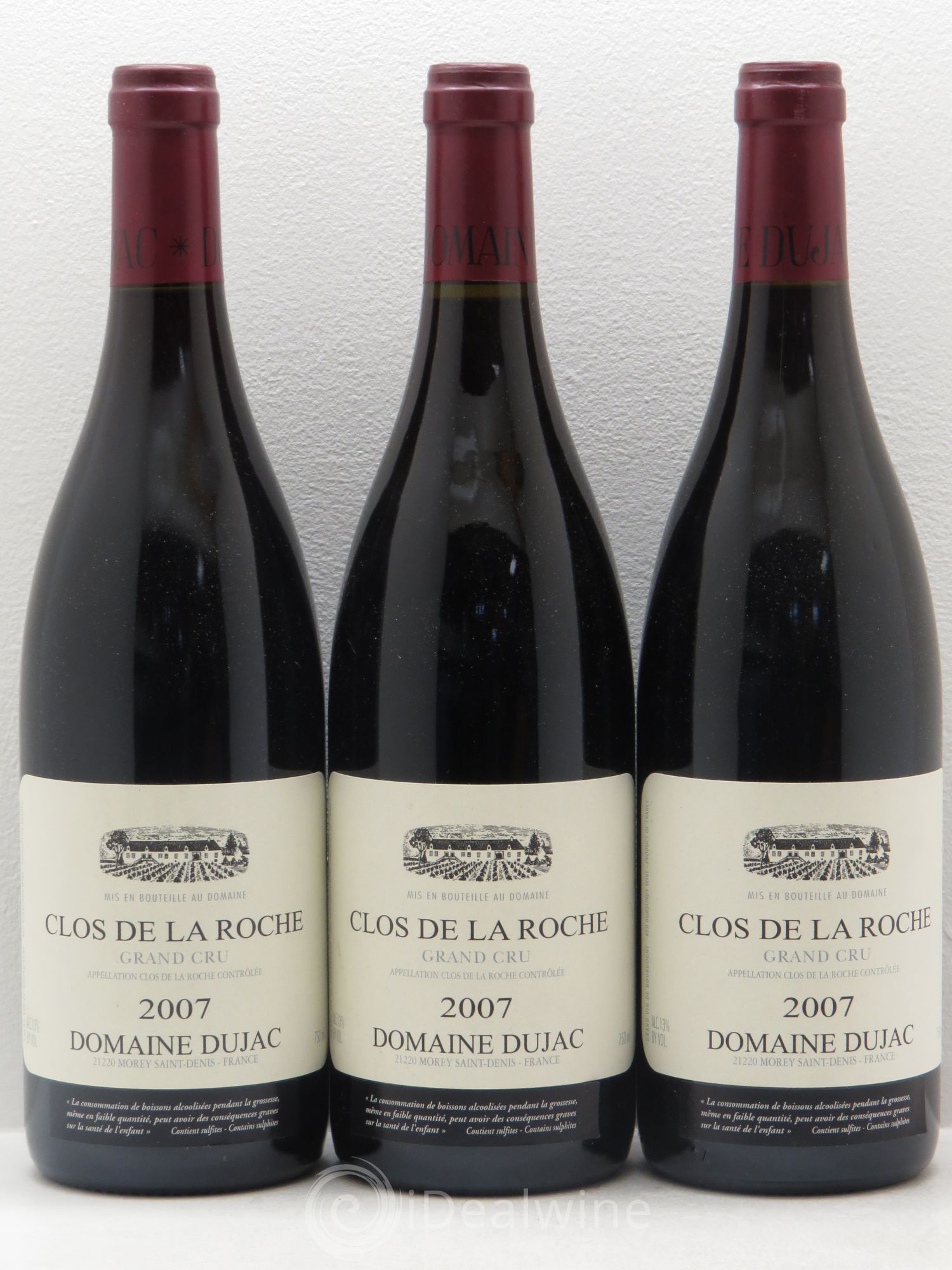 Clos de la Roche Grand Cru Dujac (Domaine) 2007 - Lot de 3 bouteilles - 0