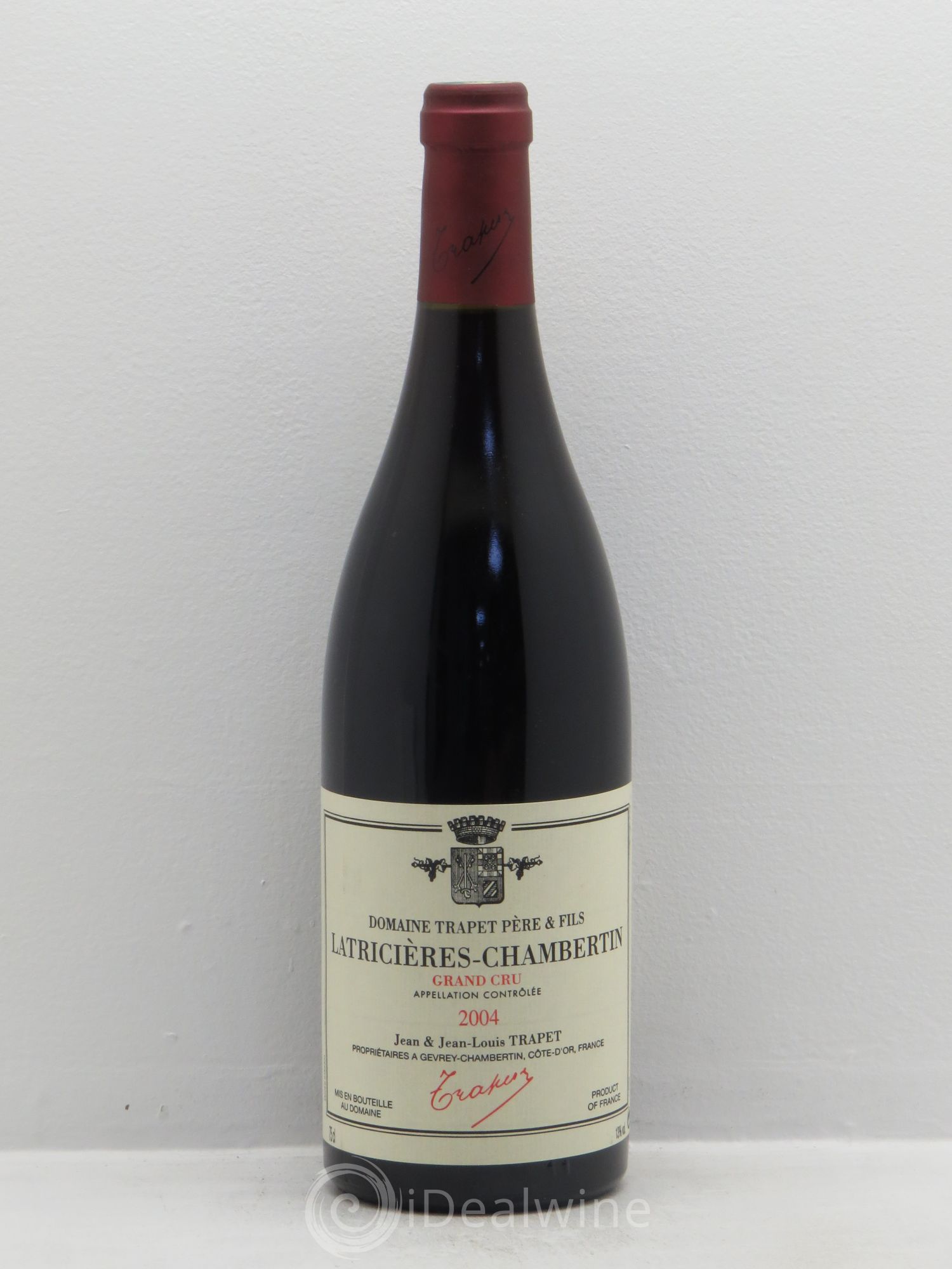 Latricières-Chambertin Grand Cru Domaine Trapet 2004 - Lot de 1 bouteille - 0