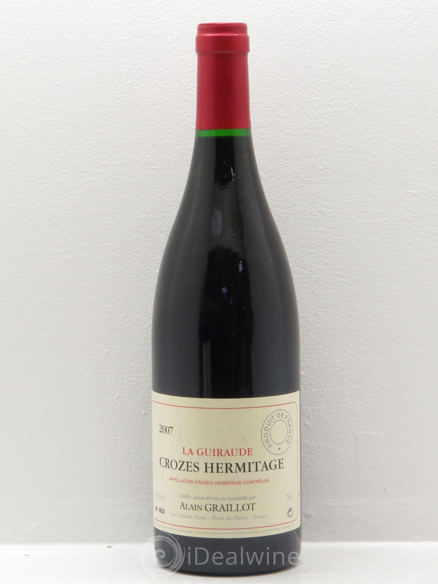Crozes-Hermitage La Guiraude Domaine Graillot 2007 - Lot de 6 bouteilles - 0