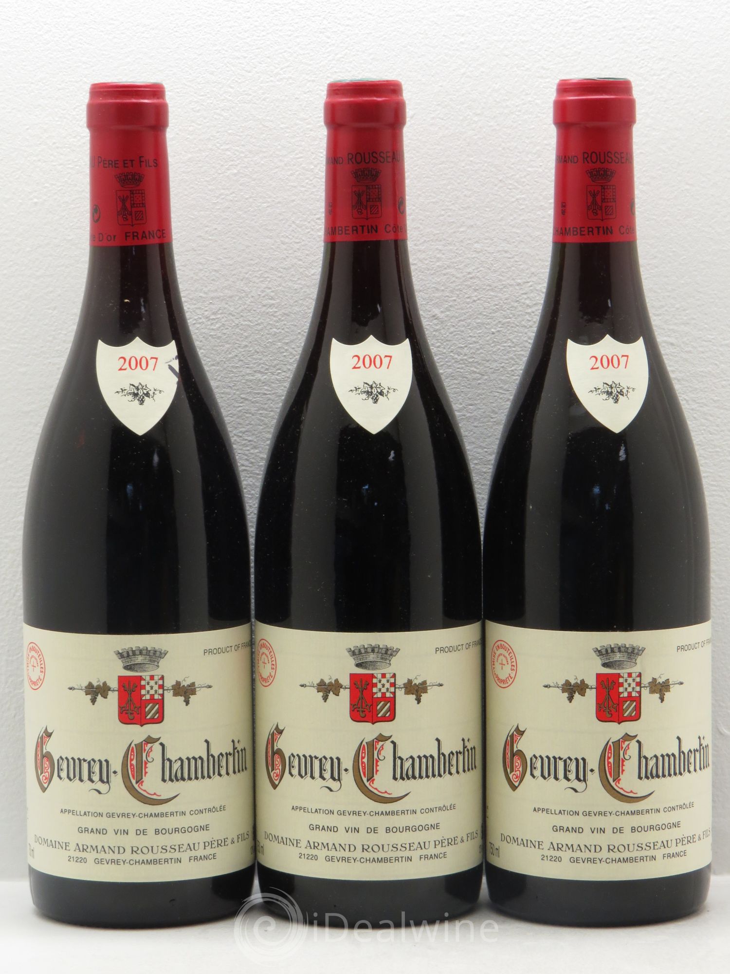 Gevrey-Chambertin Armand Rousseau (Domaine) 2007 - Lot de 3 bouteilles - 0