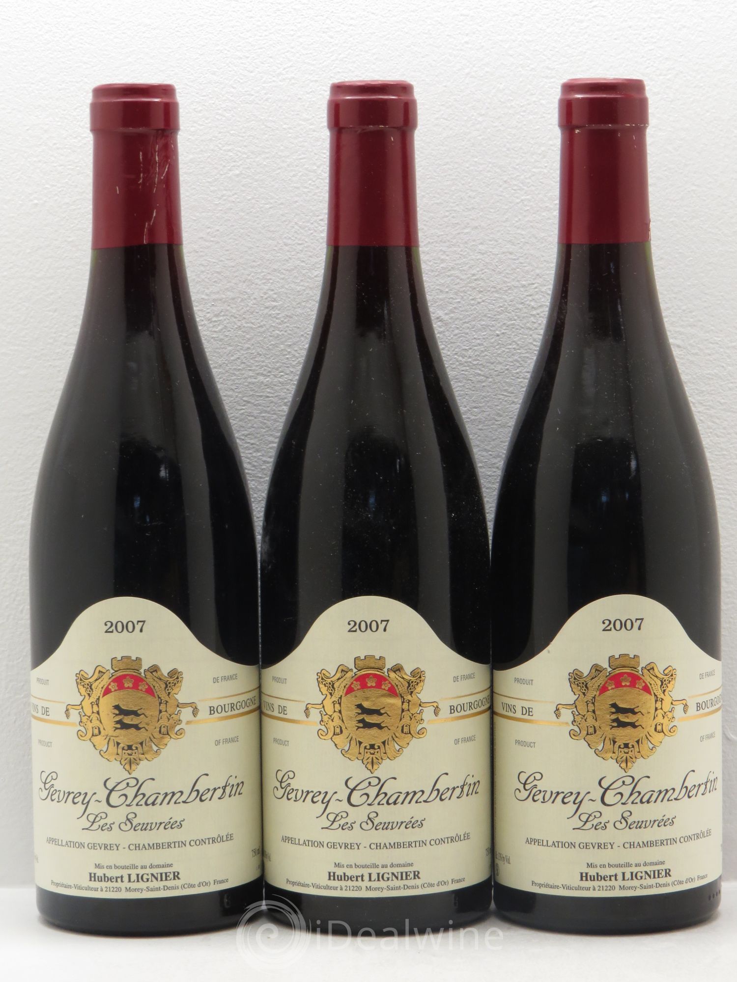 Gevrey-Chambertin Seuvrées Hubert Lignier (Domaine) 2007 - Lot de 3 bouteilles - 0