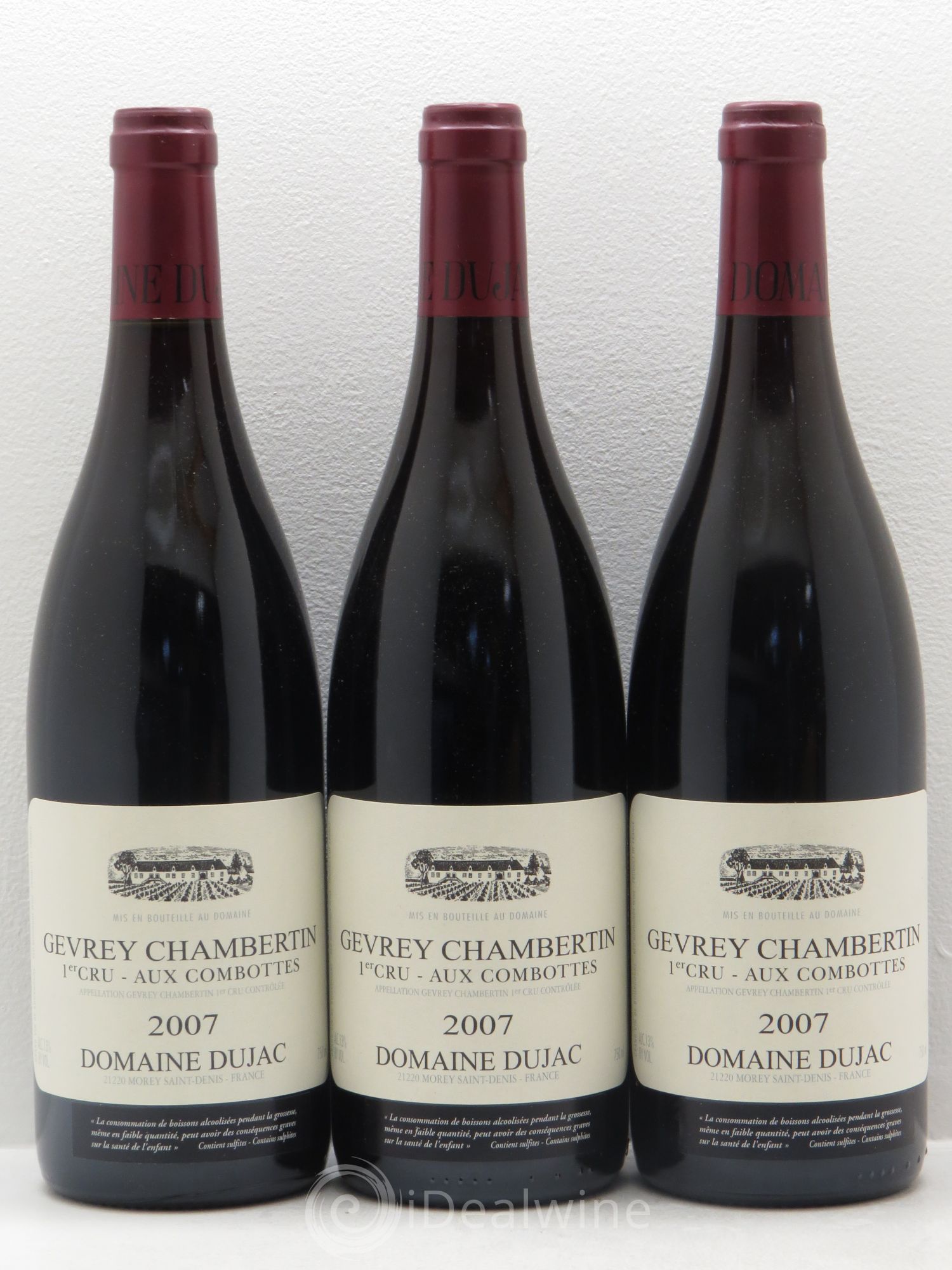 Gevrey-Chambertin 1er Cru Aux Combottes Dujac (Domaine) 2007 - Lot de 3 bouteilles - 0