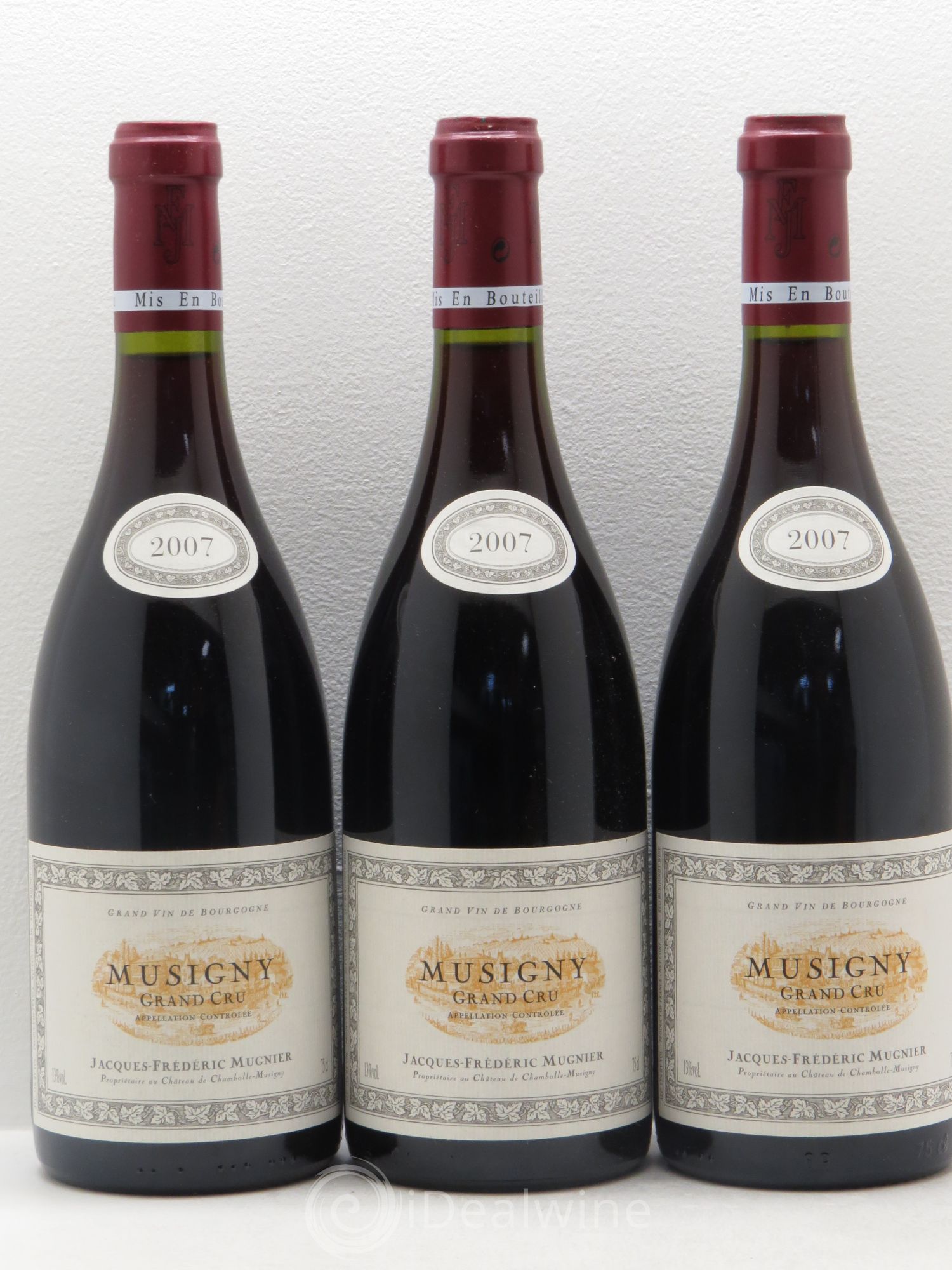 Musigny Grand Cru Jacques-Frédéric Mugnier 2007 - Lot de 3 bouteilles - 0