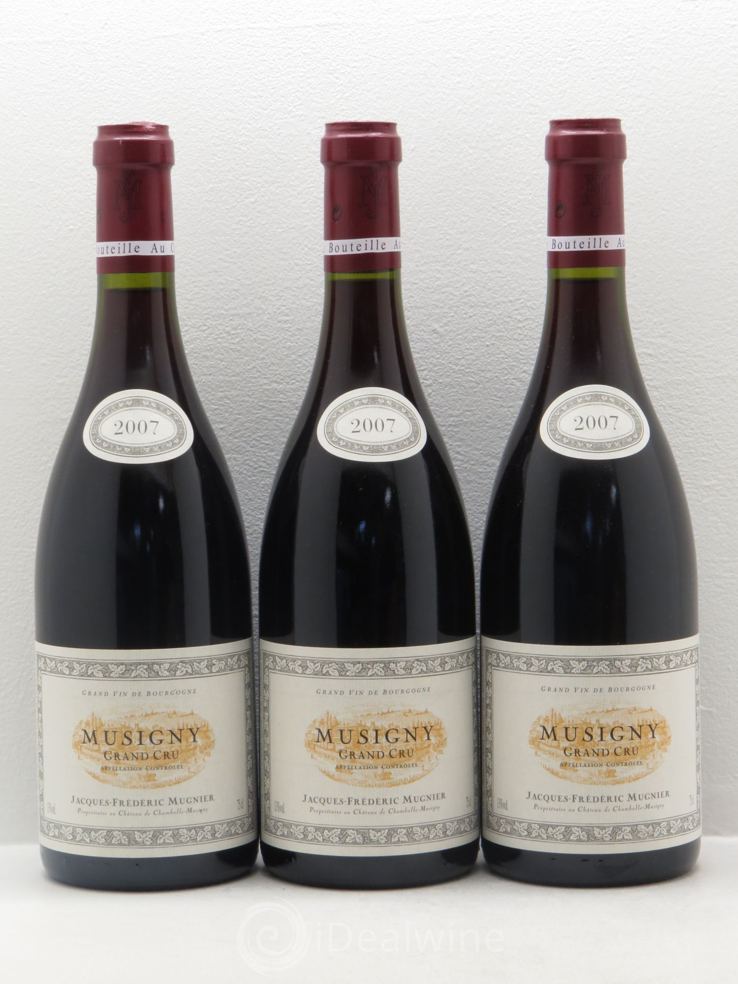 Musigny Grand Cru Jacques-Frédéric Mugnier 2007 - Lot de 3 bouteilles - 0