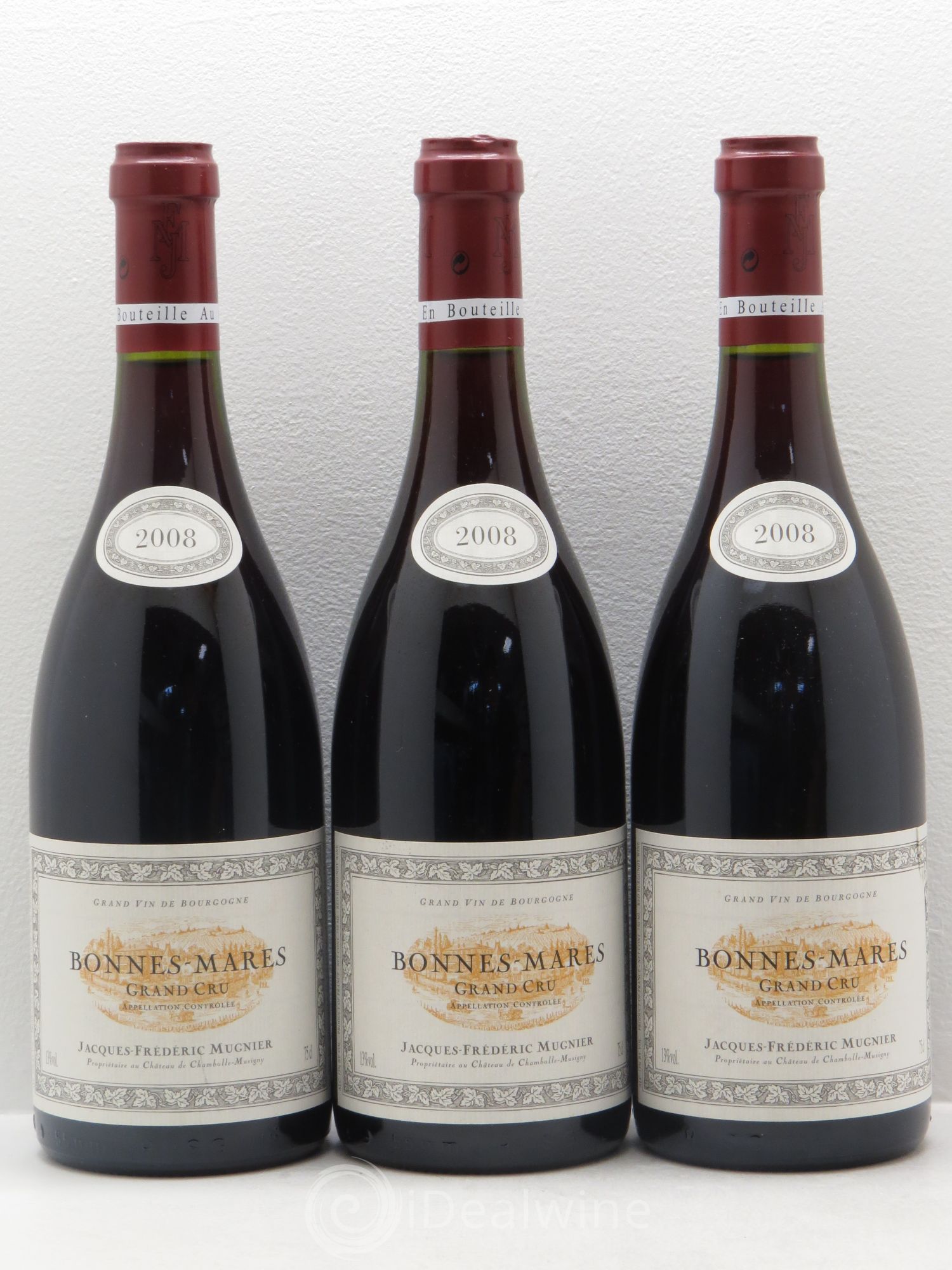Bonnes-Mares Grand Cru Jacques-Frédéric Mugnier 2008 - Lot de 3 bouteilles - 0