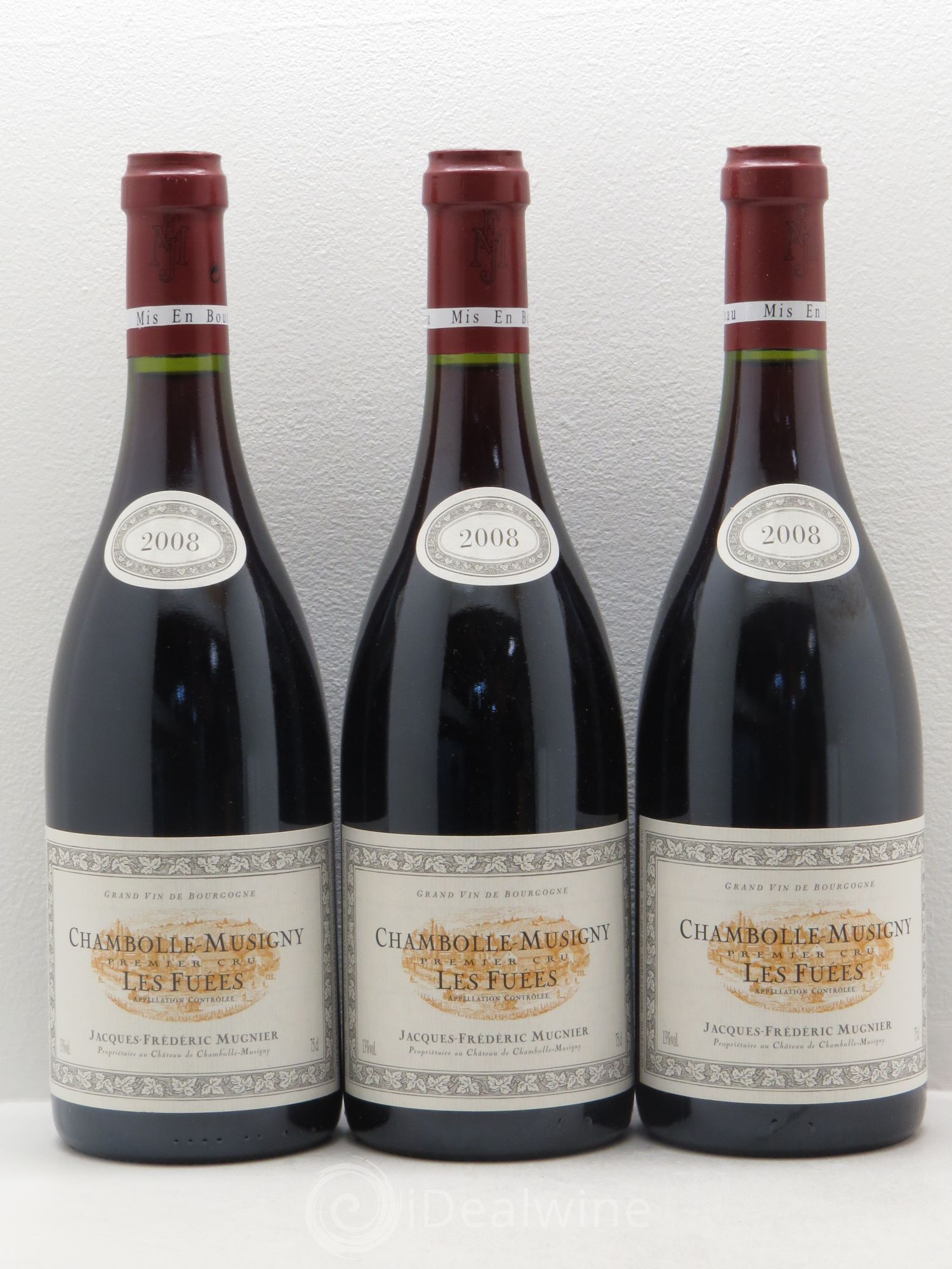 Chambolle-Musigny 1er Cru Les Fuées Jacques-Frédéric Mugnier 2008 - Lot de 3 bouteilles - 0