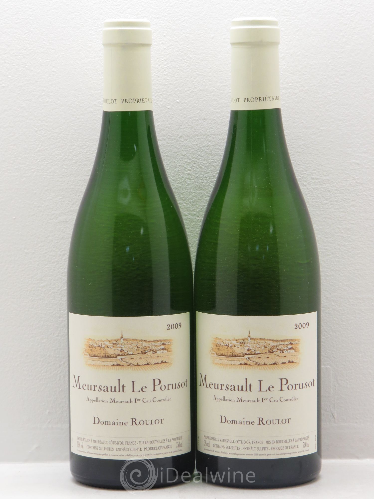 Meursault 1er Cru Le Porusot Roulot (Domaine) 2009 - Lot de 2 bouteilles - 0