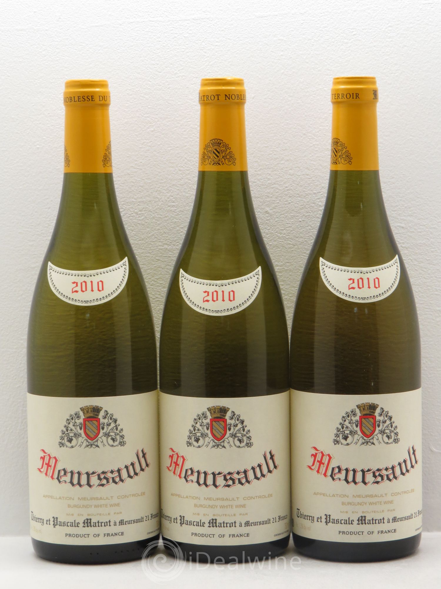 Meursault Thierry et Pascale Matrot 2010 - Posten von 3 Flaschen - 0