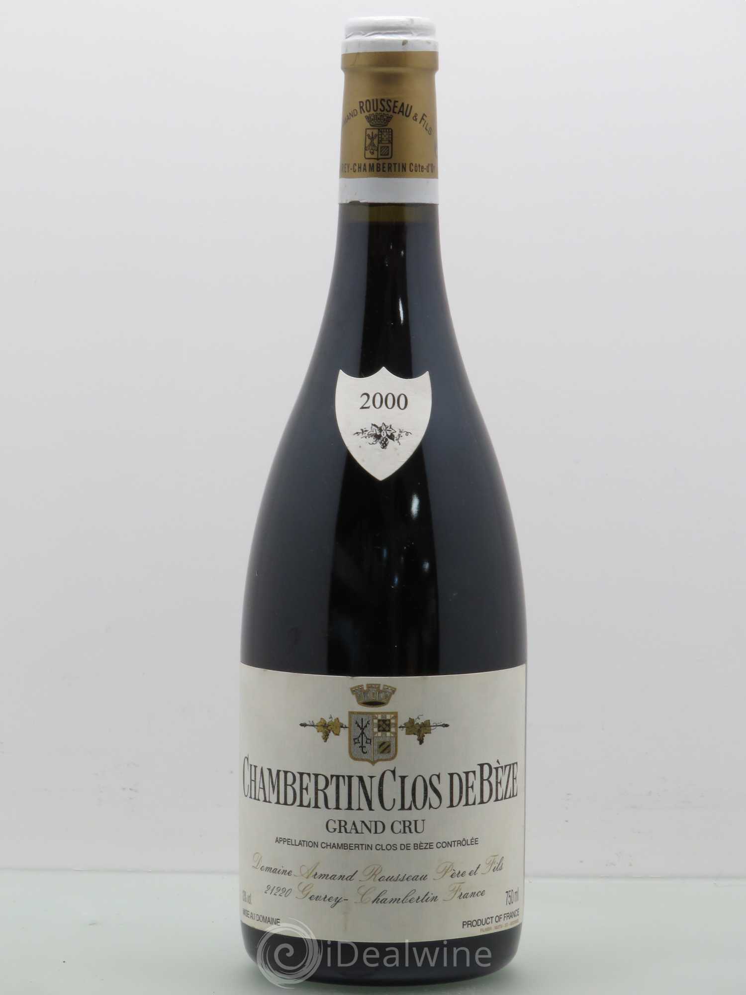Chambertin Clos de Bèze Grand Cru Armand Rousseau (Domaine) 2000 - Lot de 1 bouteille - 0