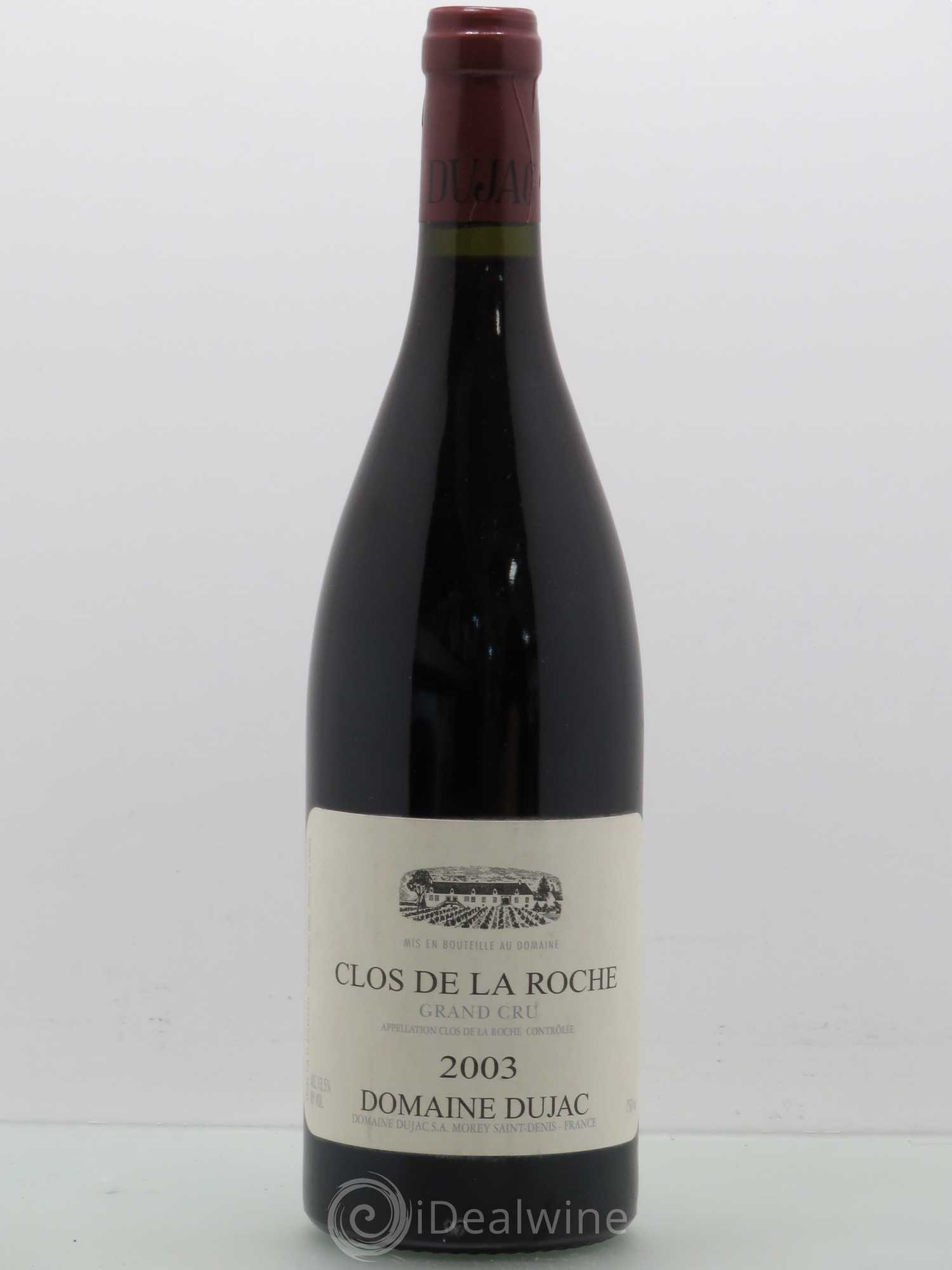 Clos de la Roche Grand Cru Dujac (Domaine) 2003 - Lot de 1 bouteille - 0
