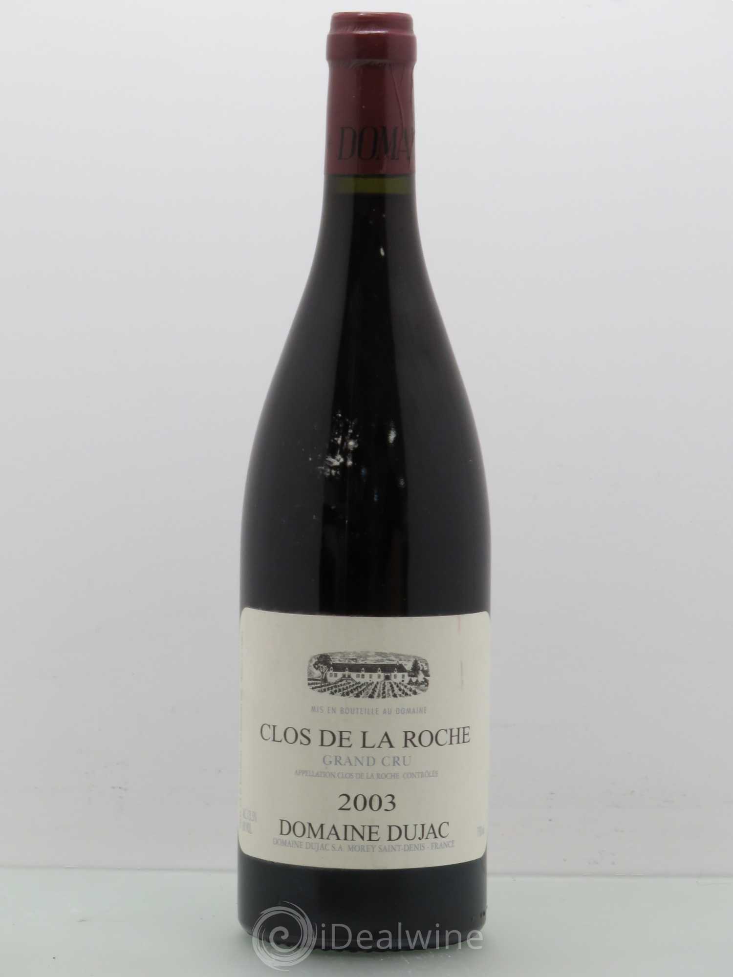 Clos de la Roche Grand Cru Dujac (Domaine) 2003 - Lot de 1 bouteille - 0