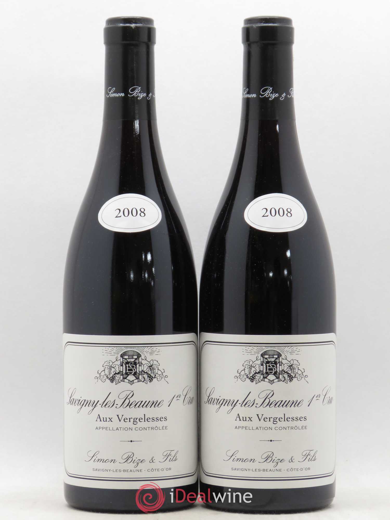 Savigny-lès-Beaune 1er Cru Aux Vergelesses Simon Bize & Fils 2008 - Lot de 2 bouteilles - 0