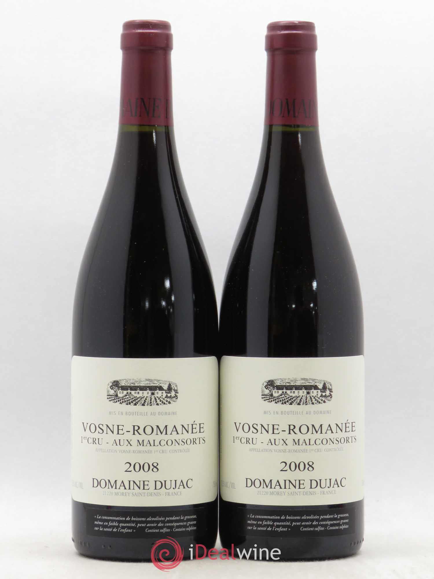 Vosne-Romanée 1er Cru Aux Malconsorts Dujac (Domaine) 2008 - Lot de 2 bouteilles - 0